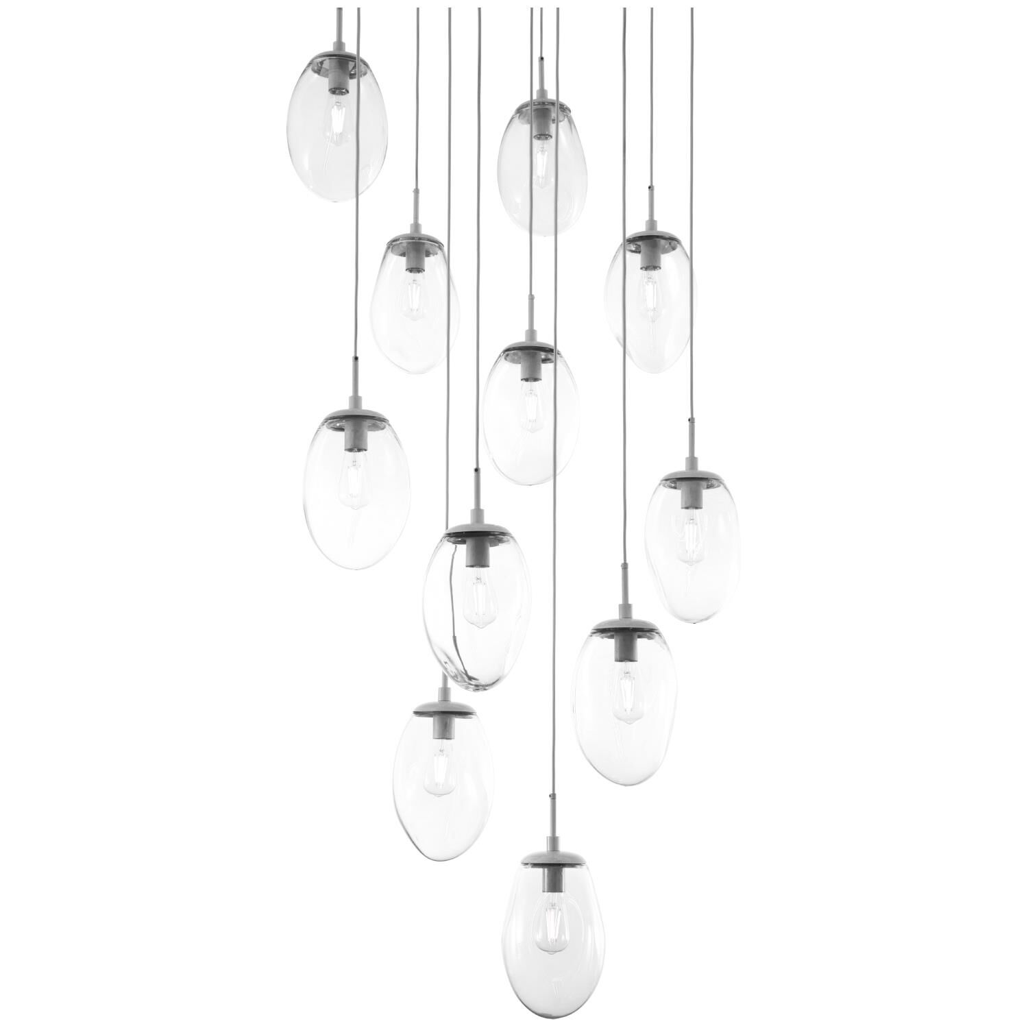 Levi Wilson Nebula 35 Inch 11 Light Multi Light Pendant by Hammerton Studio