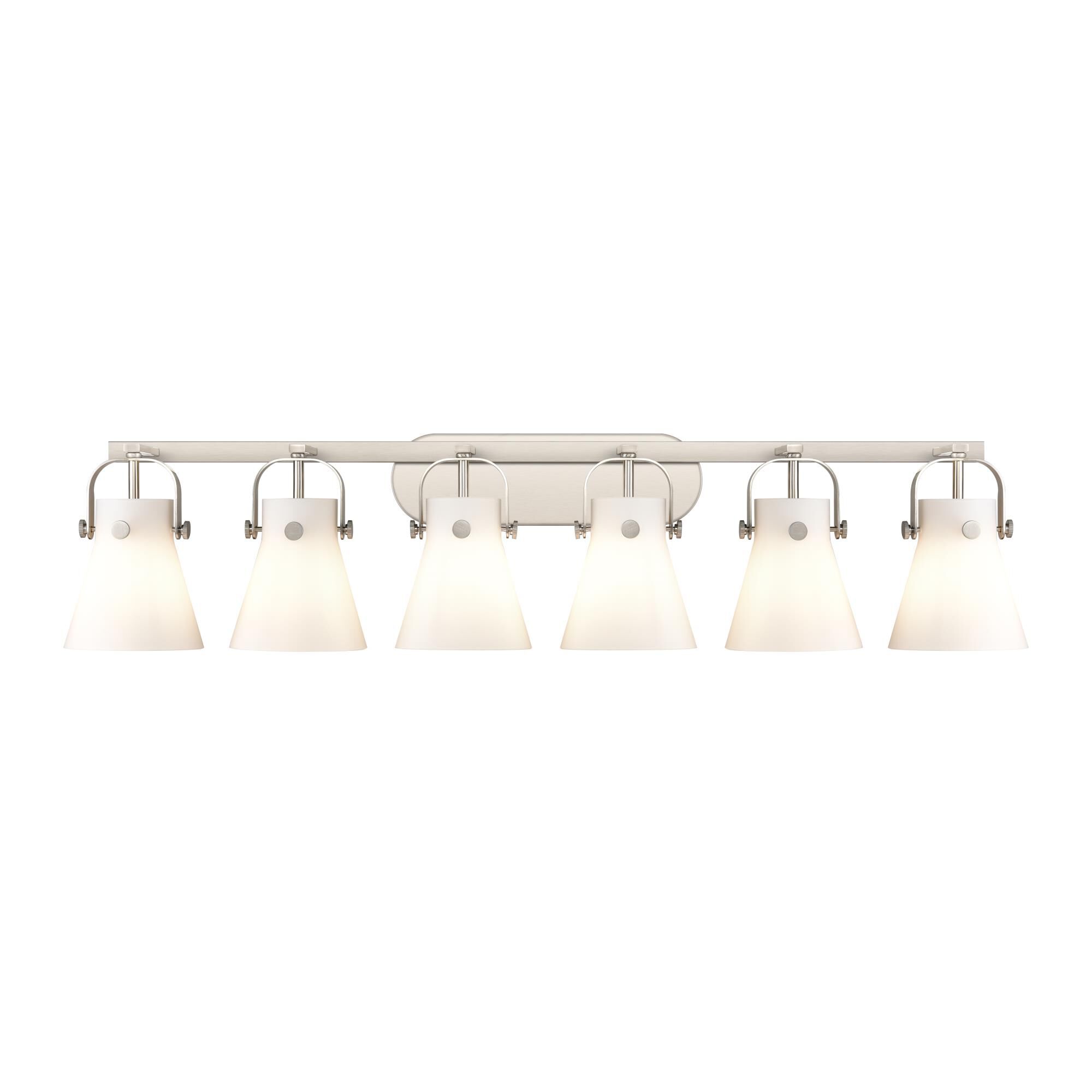 Bruno Marashlian Pilaster II Cone 46 Inch Bath Vanity Light by Innovations Lighting