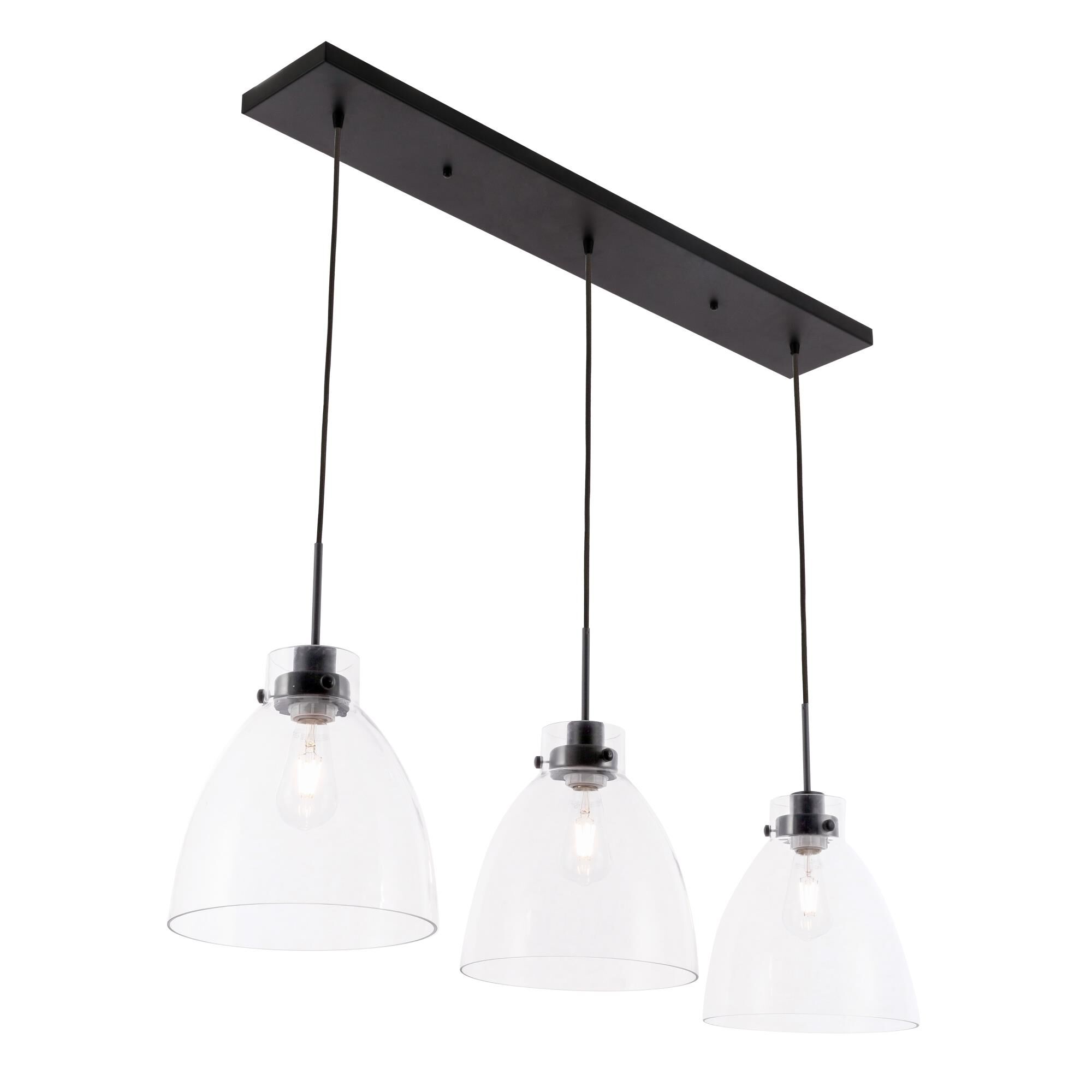 Frey 42 Inch 3 Light Linear Suspension Light by Elegant Lighting