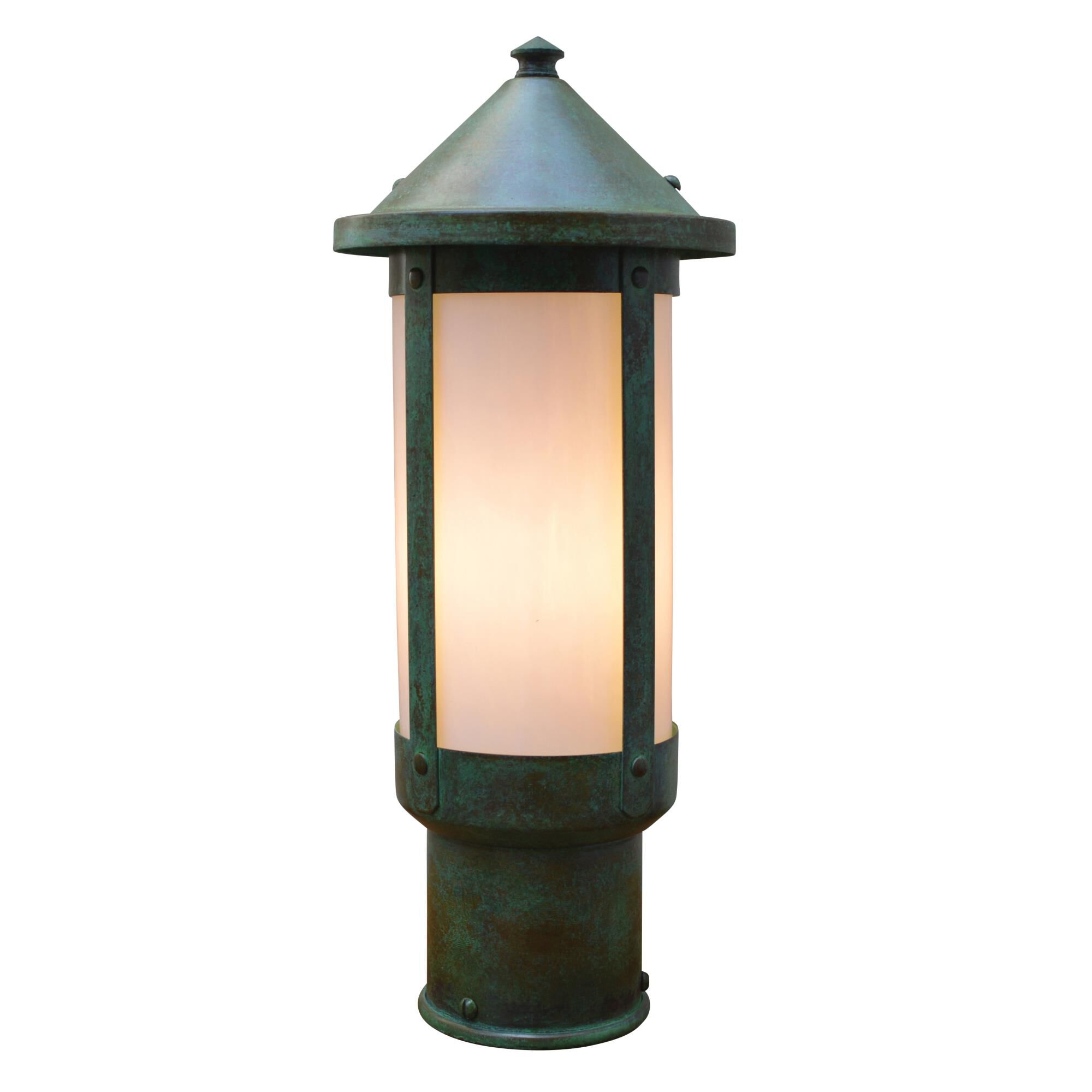Berkeley 11 Inch Tall 1 Light Outdoor Post Lamp by Arroyo Craftsman