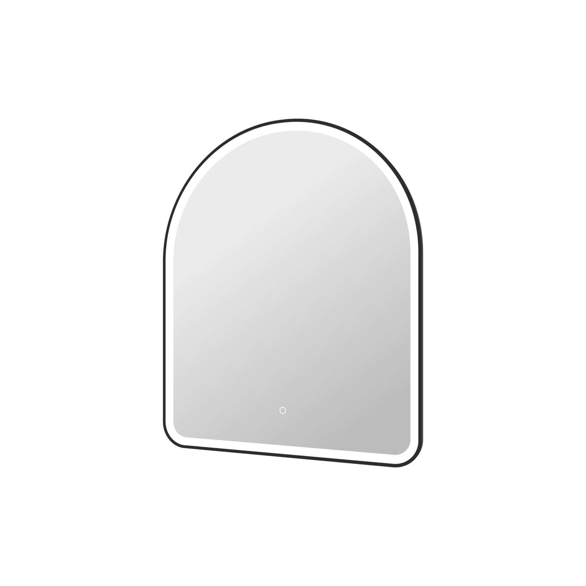 Harmoni 42 Inch Arched LED Lighted Mirror by Elegant Decor