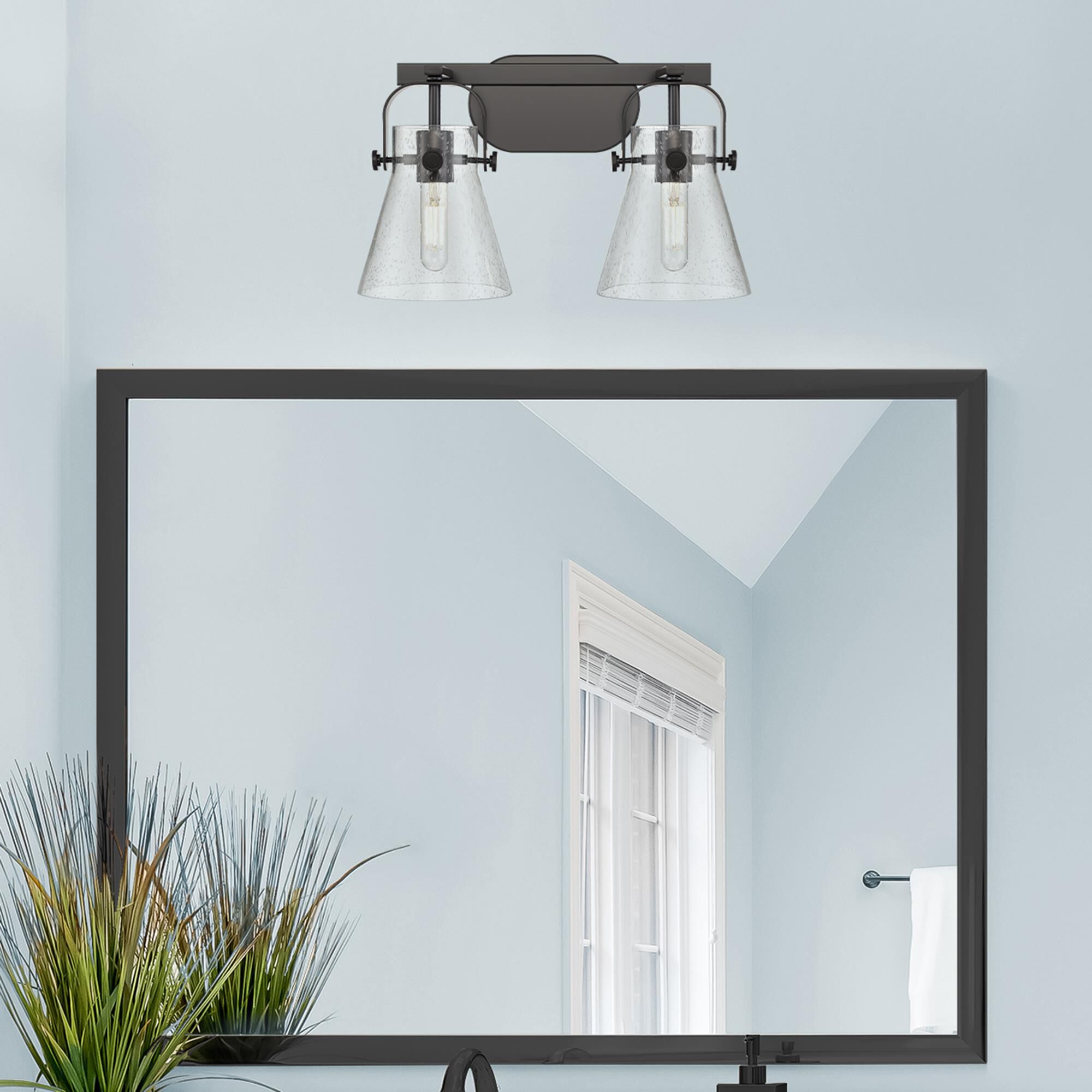Bruno Marashlian Pilaster II Cone 17 Inch Bath Vanity Light by Innovations Lighting