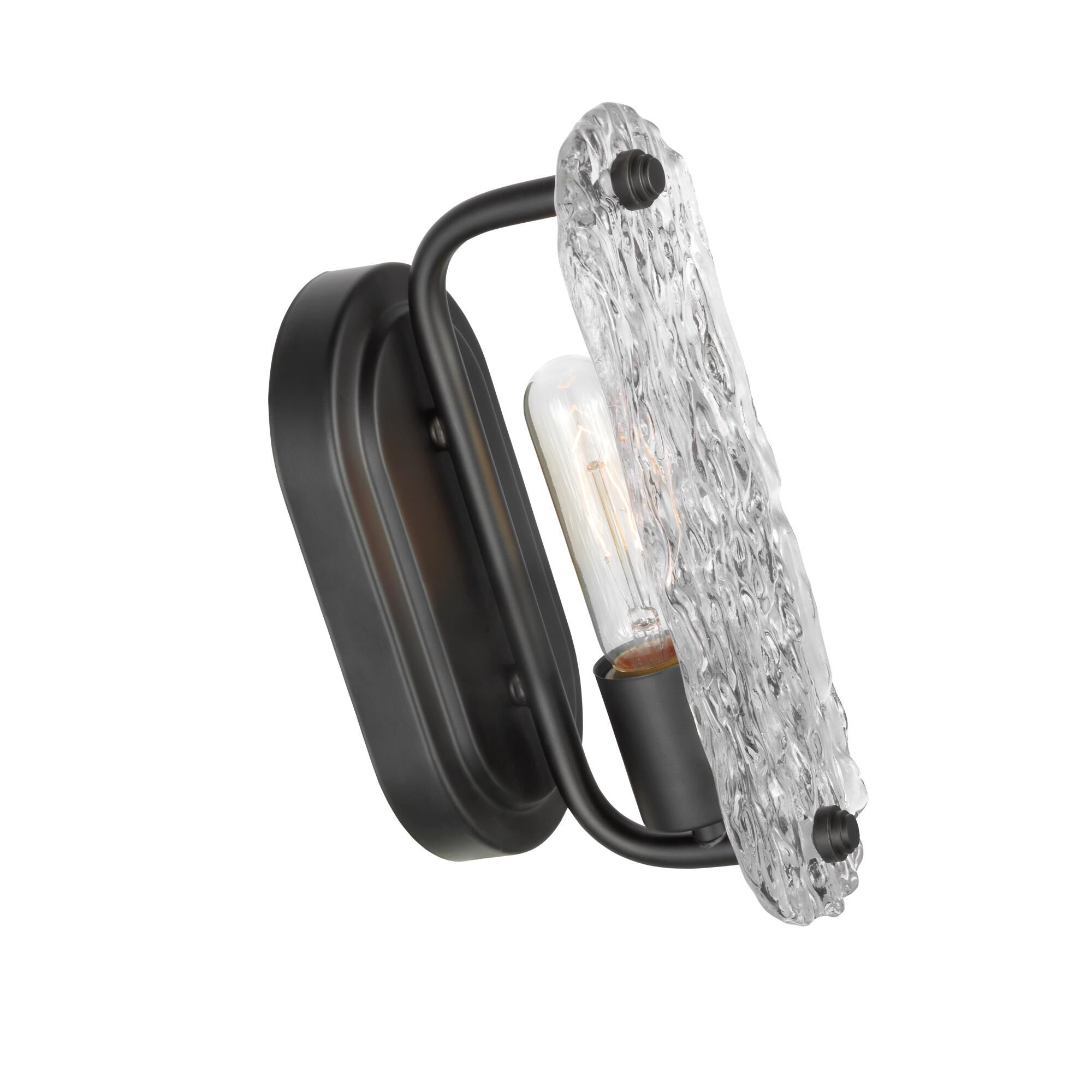 Shown in Matte Black finish and Ice glass