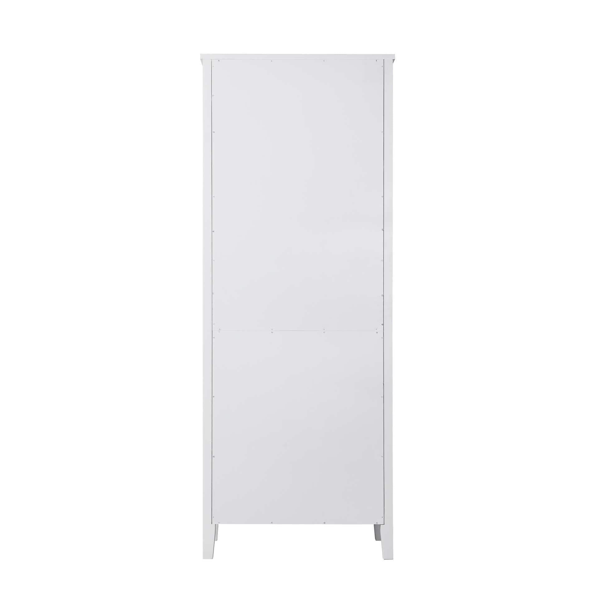 Shown in White finish