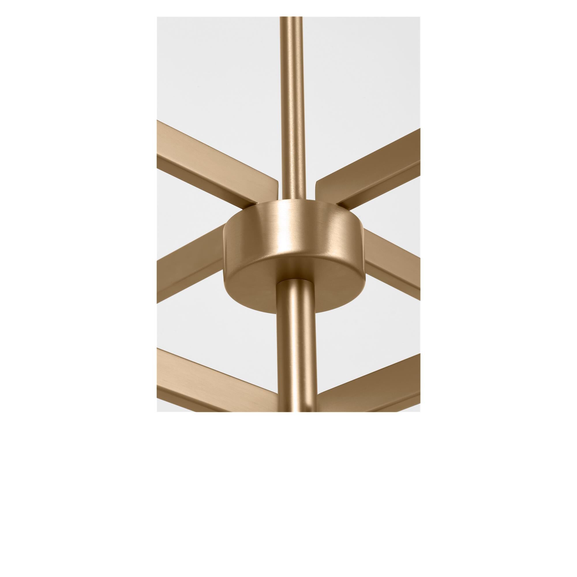 Shown in Satin Brass finish and Metal shade