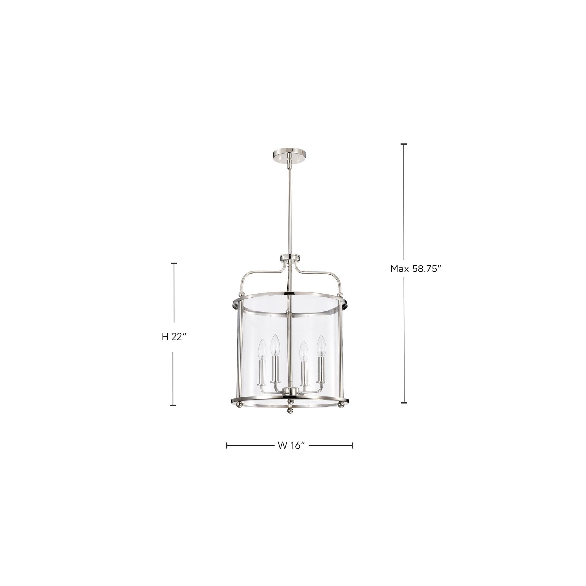 Yorktown 4 Light Cage Pendant by Nuvo Lighting