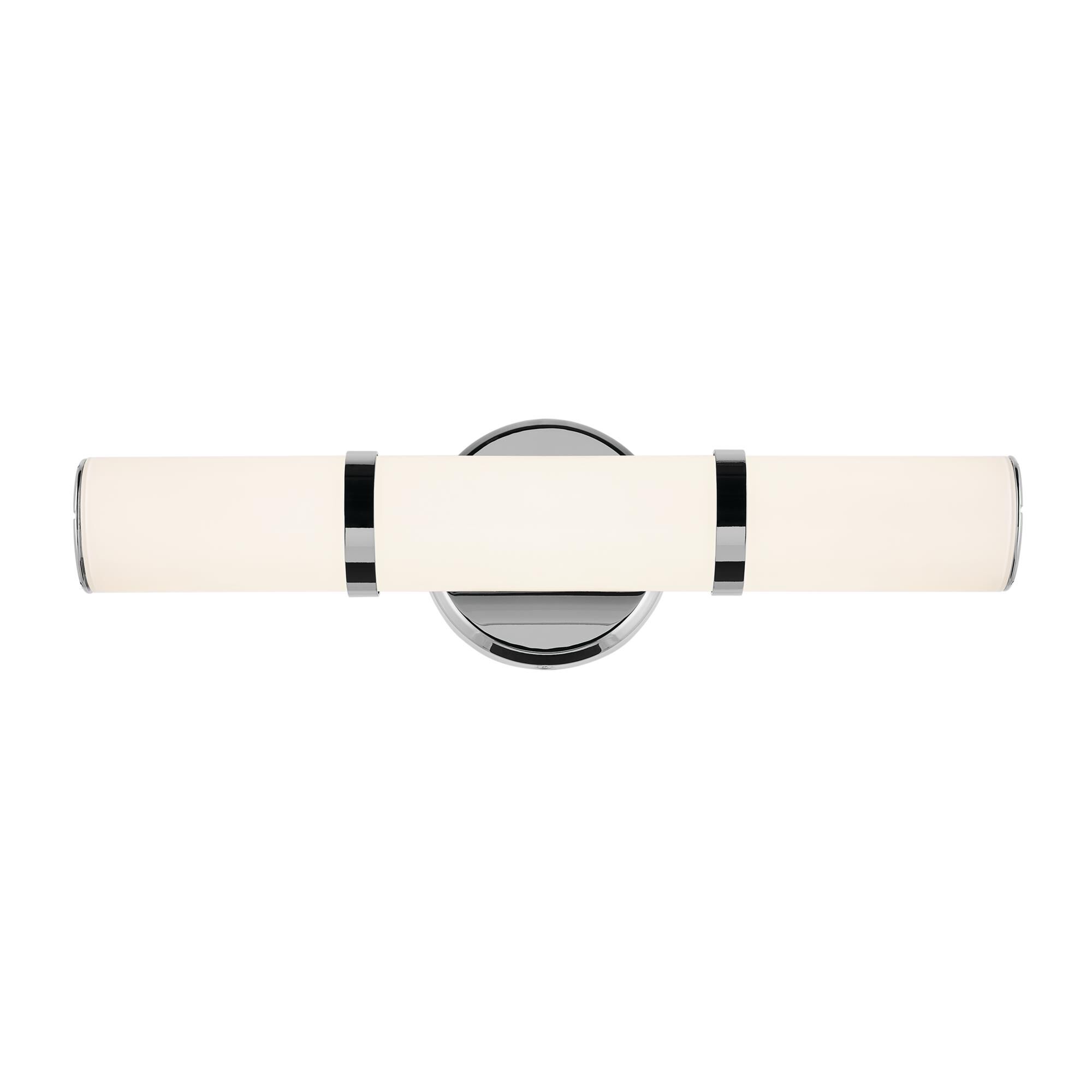 Shown in Chrome finish and Clear with Painted White Inside glass