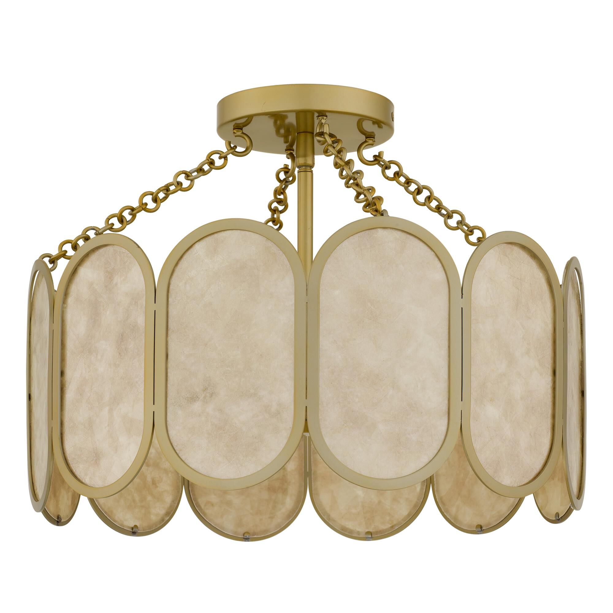 Amalia 16 Inch Semi Flush Mount by Quoizel