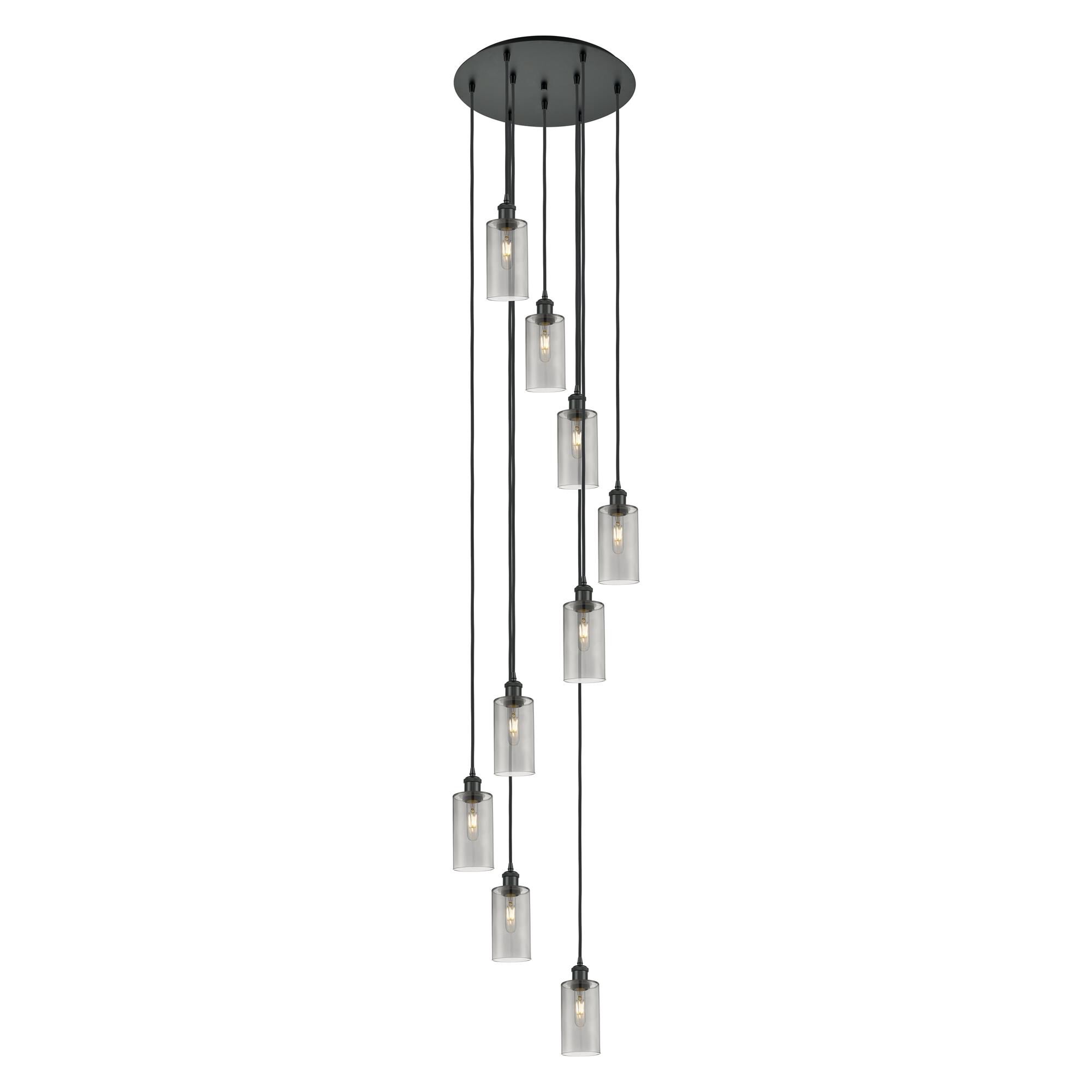 Shown in Matte Black finish and Light Smoke shade
