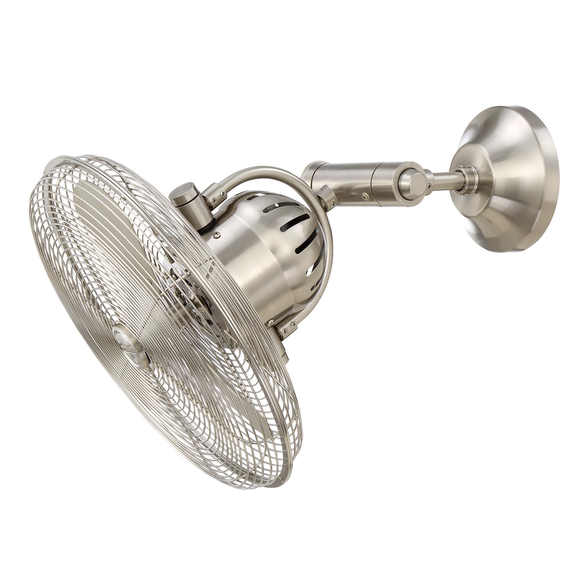 Bellows Iv 14 Inch Wall Mounted Fan with Light Kit,