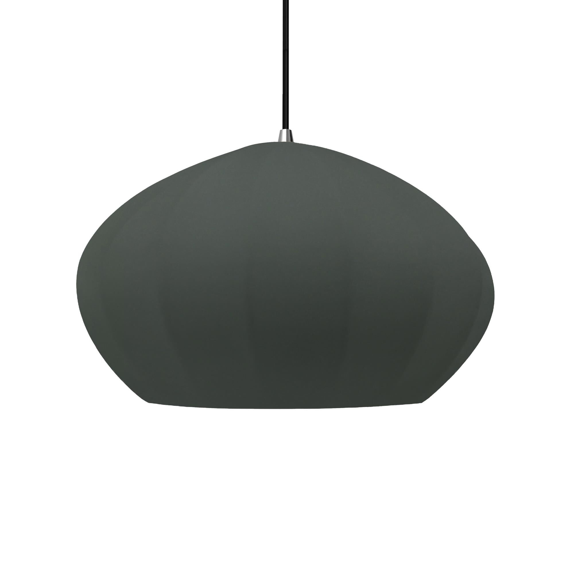 Shown in Polished Chrome finish and Pewter Green shade