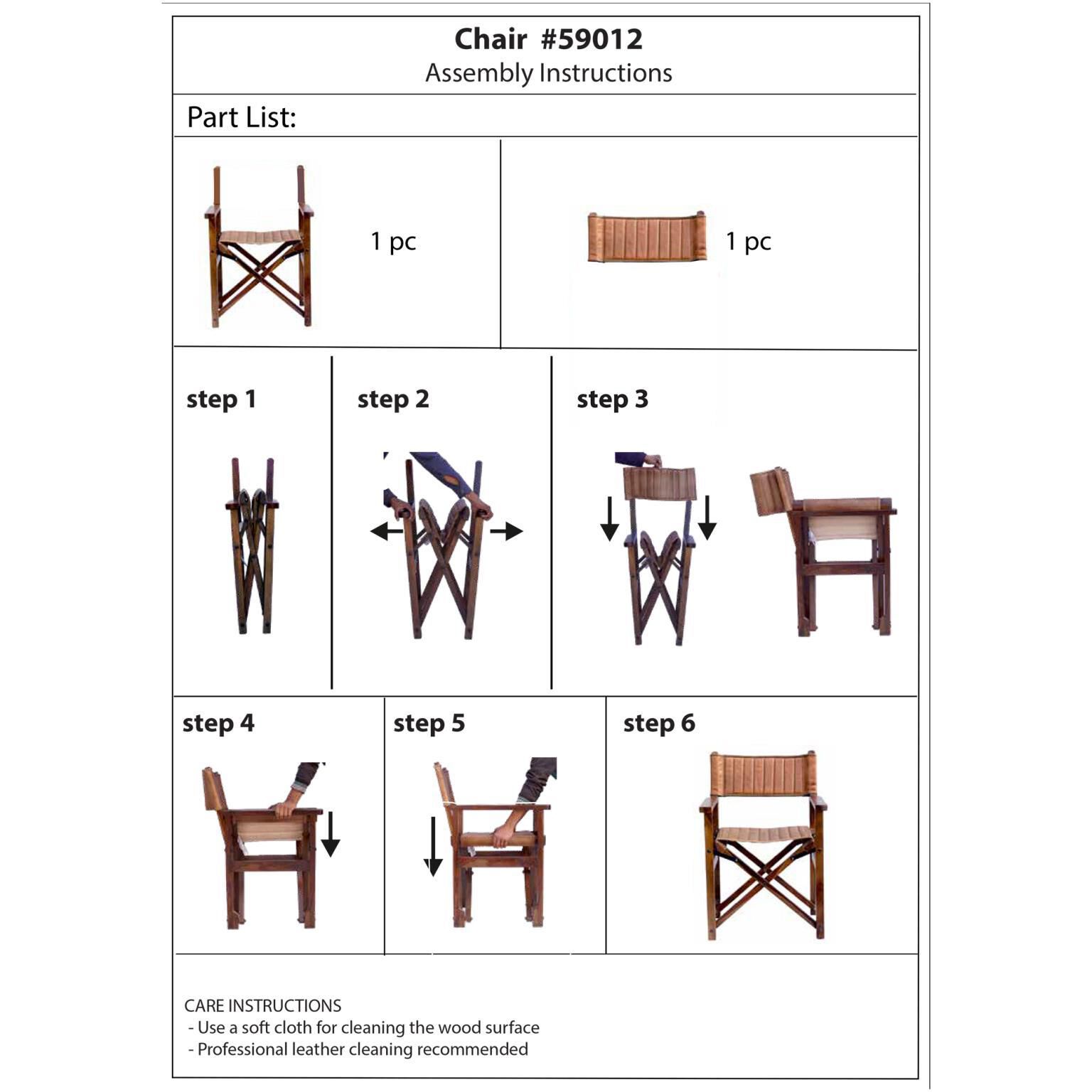 Leather Director's Accent Chair by Howard Elliott Collection