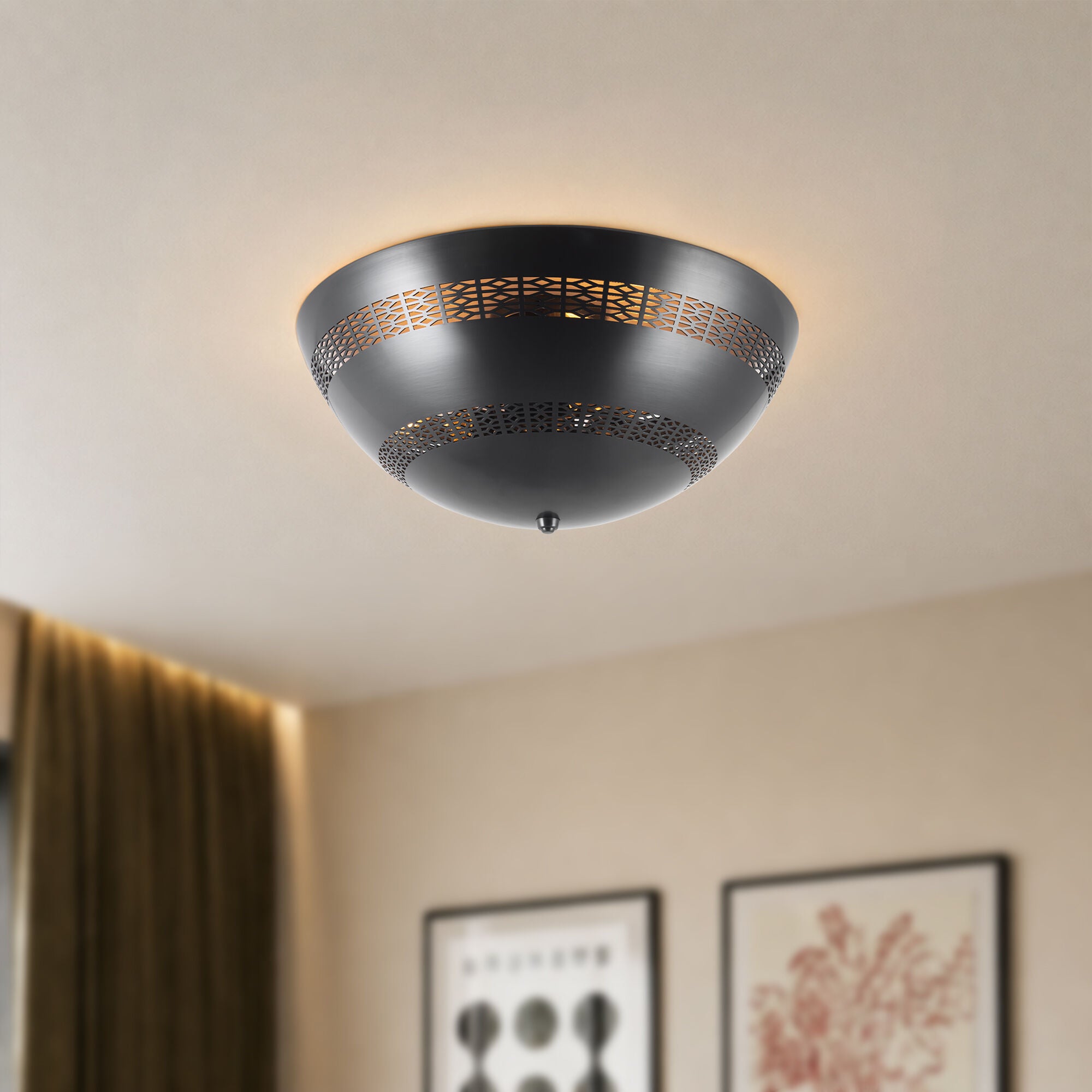 Peyton Fox Overland 18 Inch Semi Flush Mount,