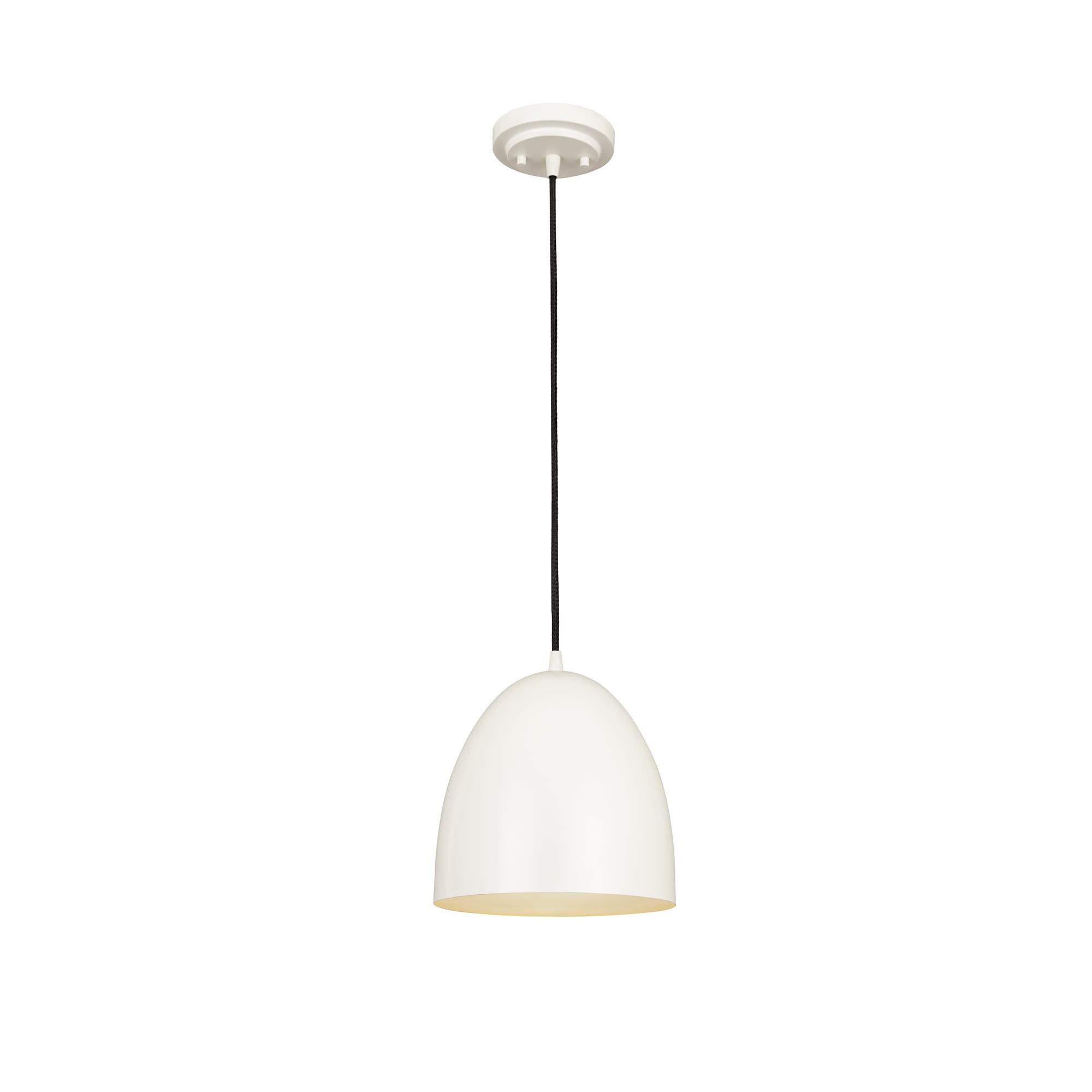 Shown in Matte White finish and Iron glass and Iron shade