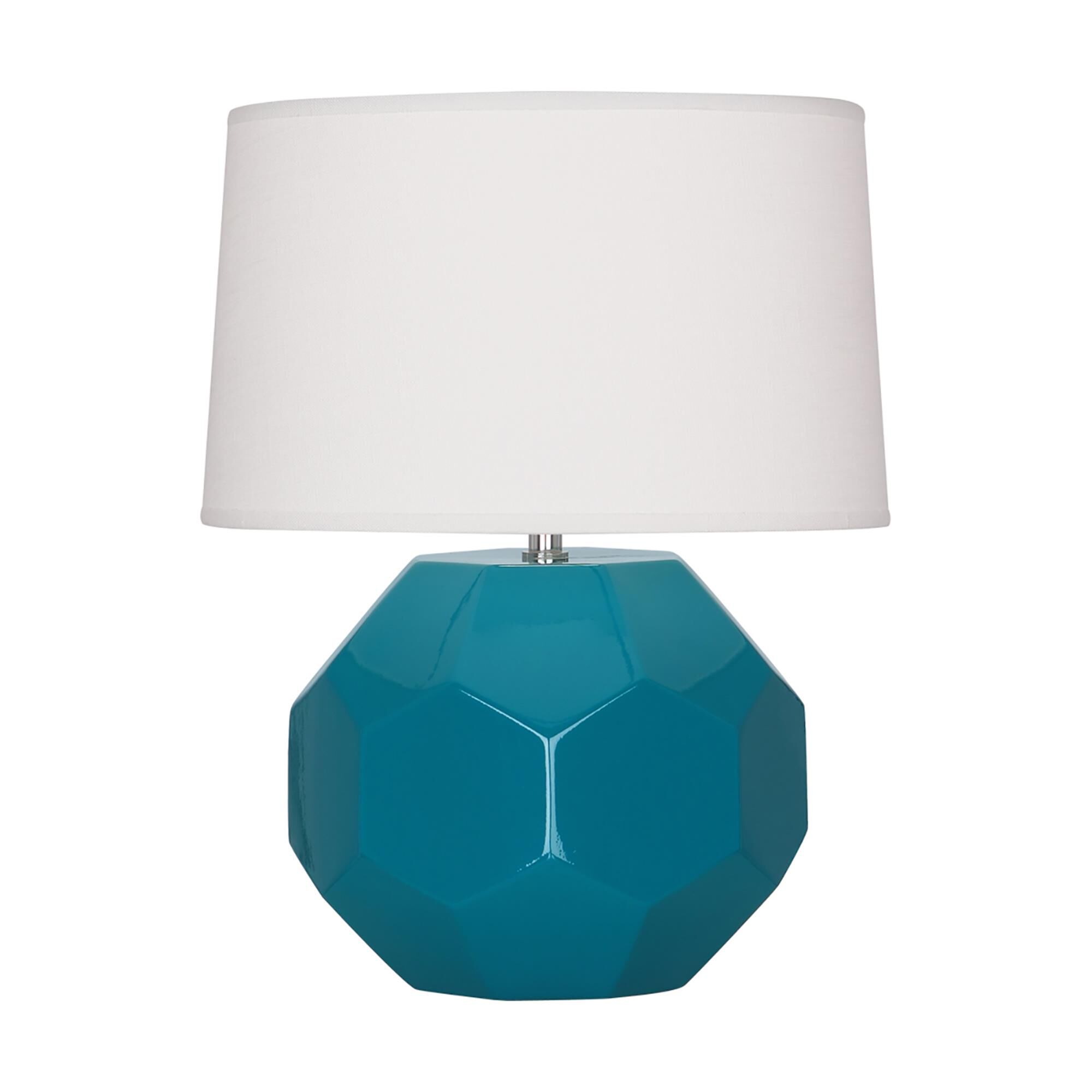 Shown in Peacock Glazed Ceramic finish