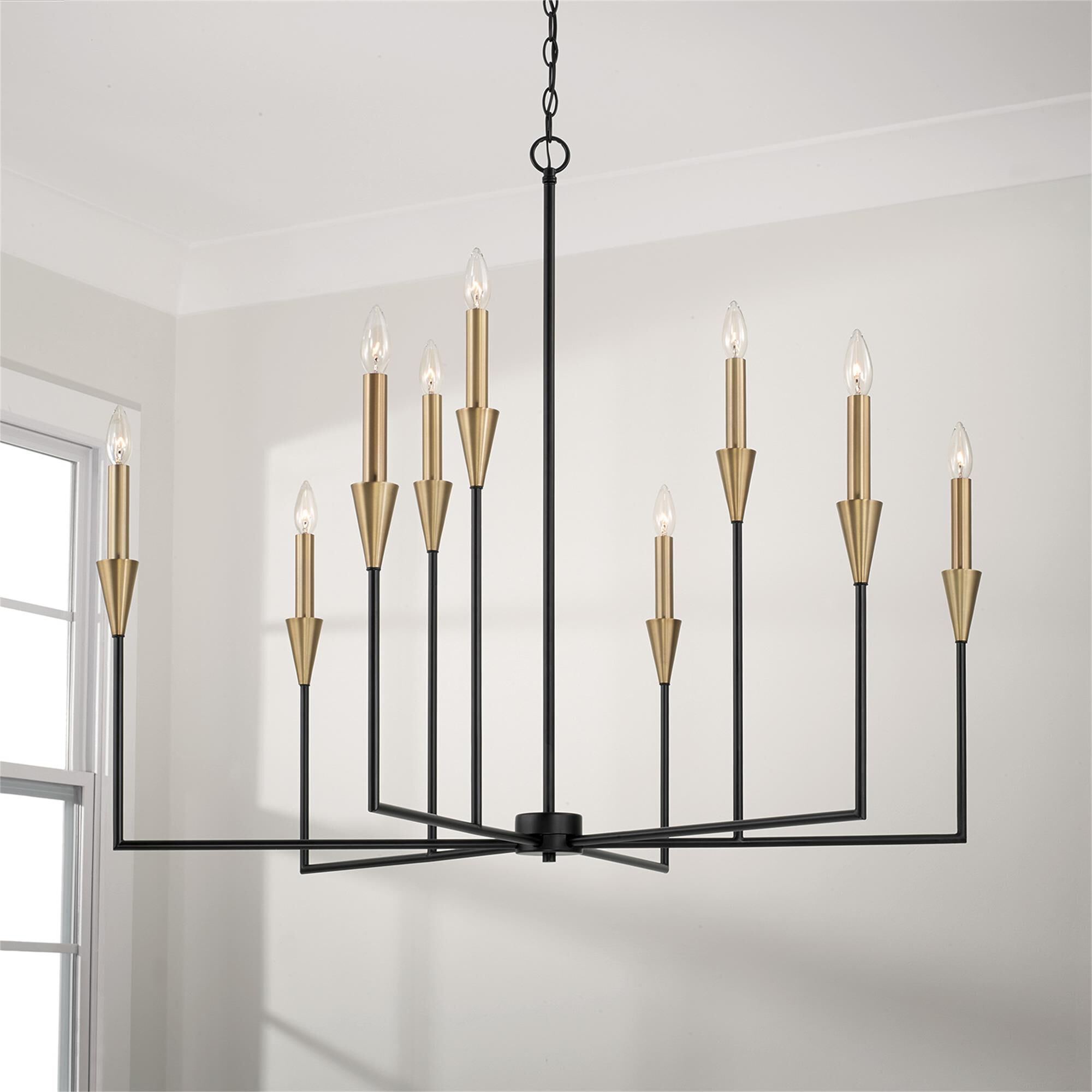 Shown in Aged Brass And Black finish