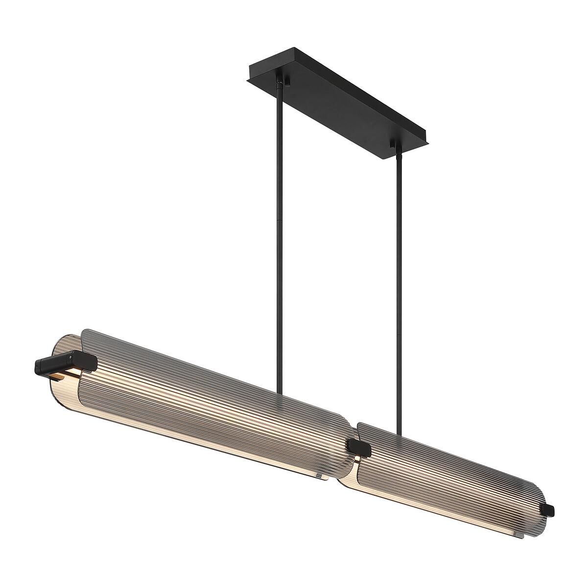 Shown in Matte Black finish and Smoked glass