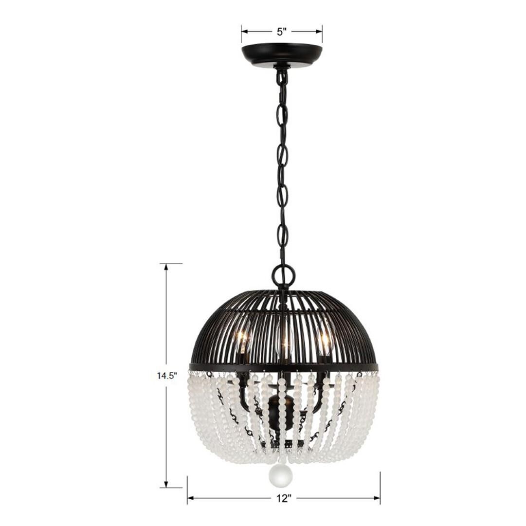 Duval 12 Inch Mini Chandelier by Crystorama