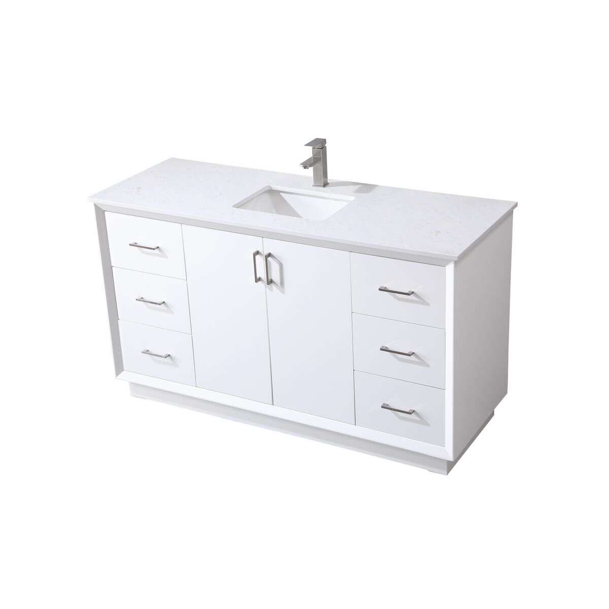 Shown in White finish