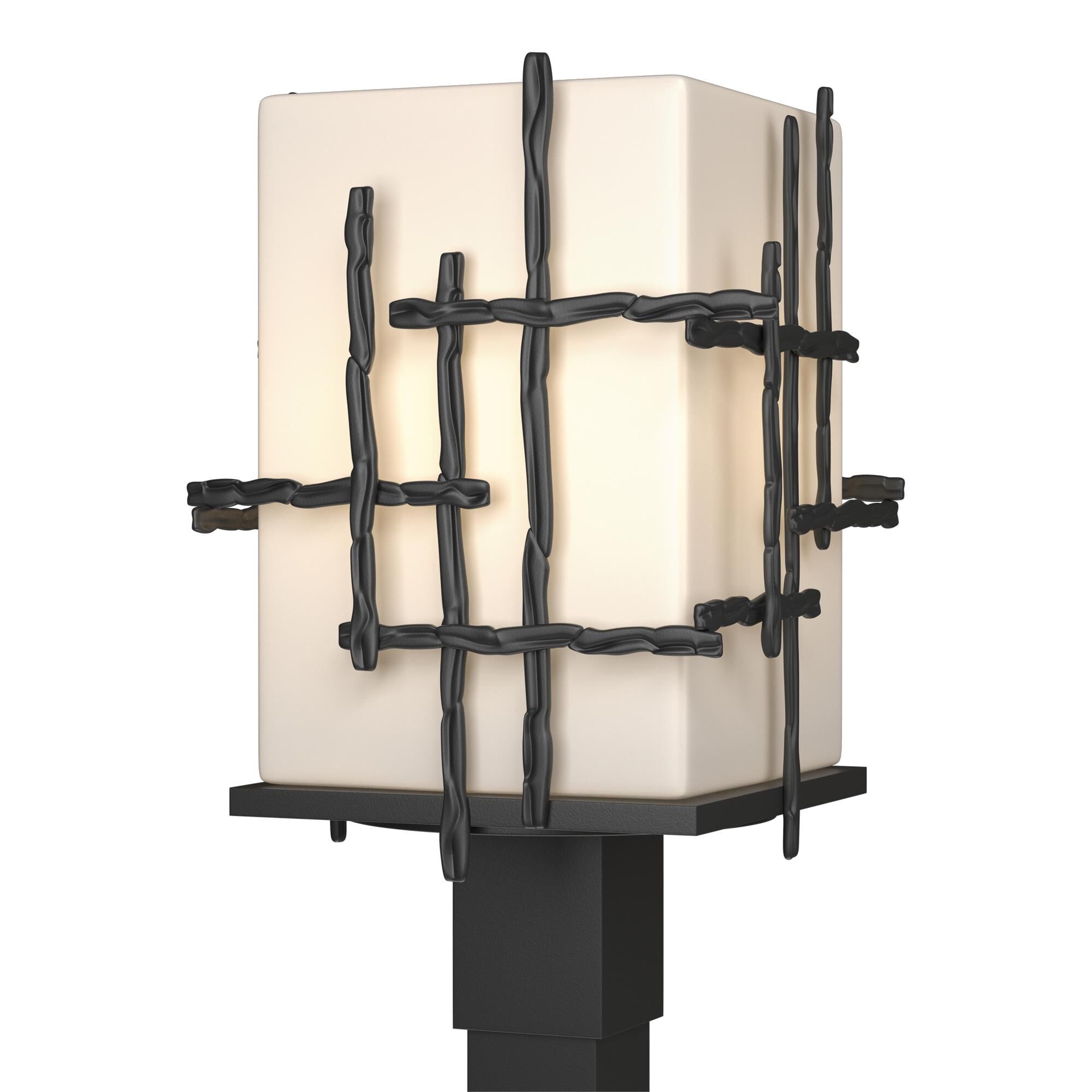 Shown in Coastal Black finish and Opal glass and Opal Glass shade