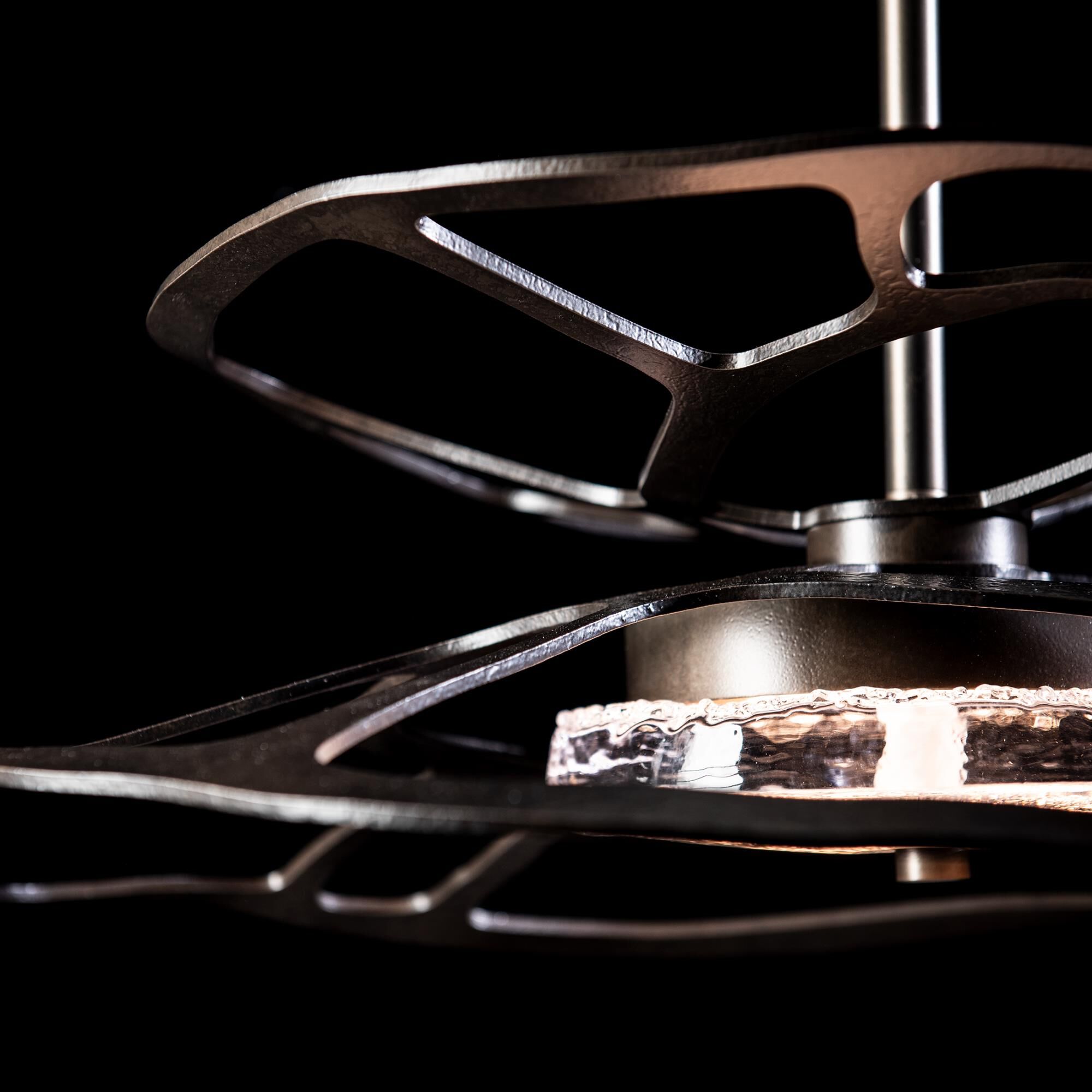 Shown in Dark Smoke finish and Clear glass