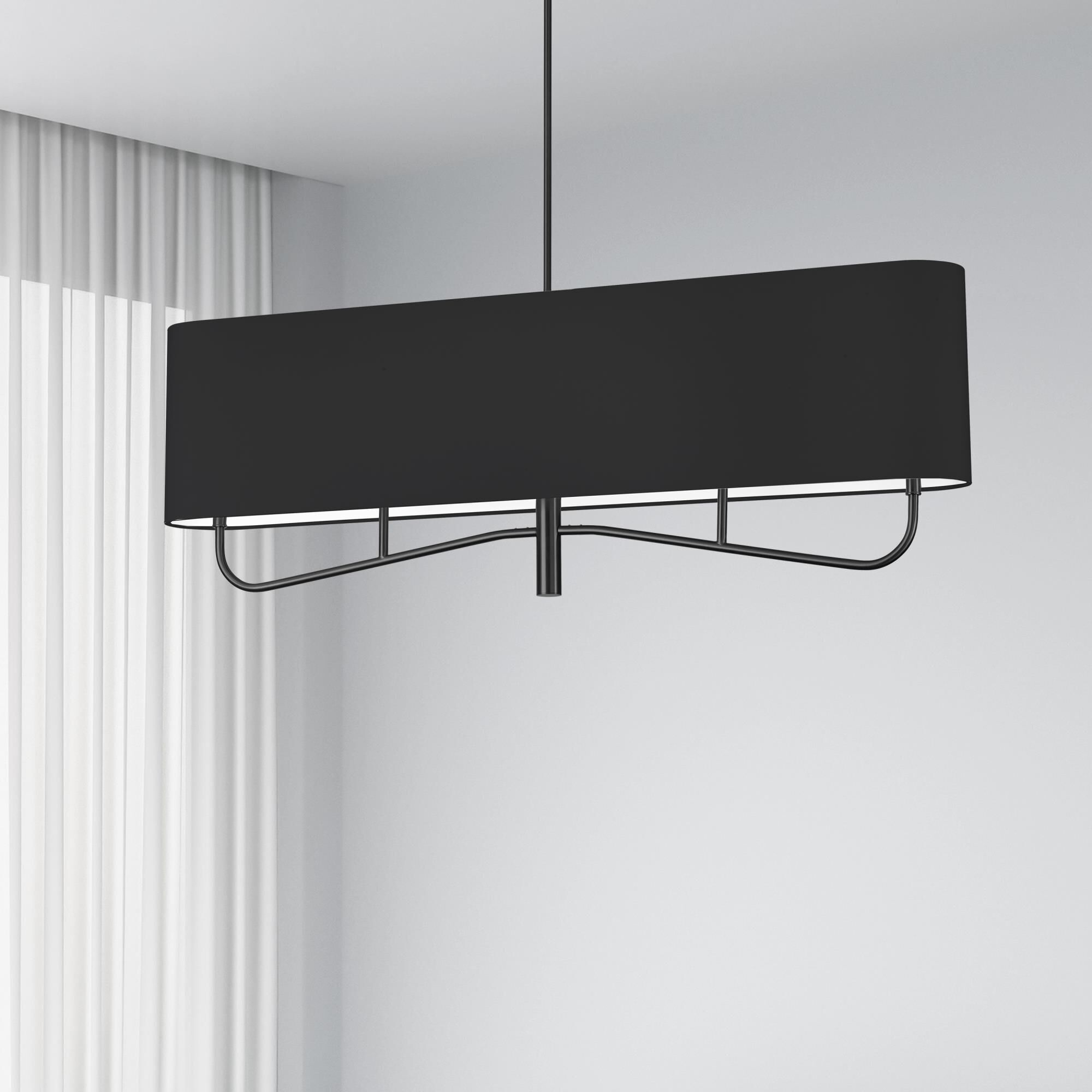 Eleanor 54 Inch 4 Light Chandelier by Dainolite