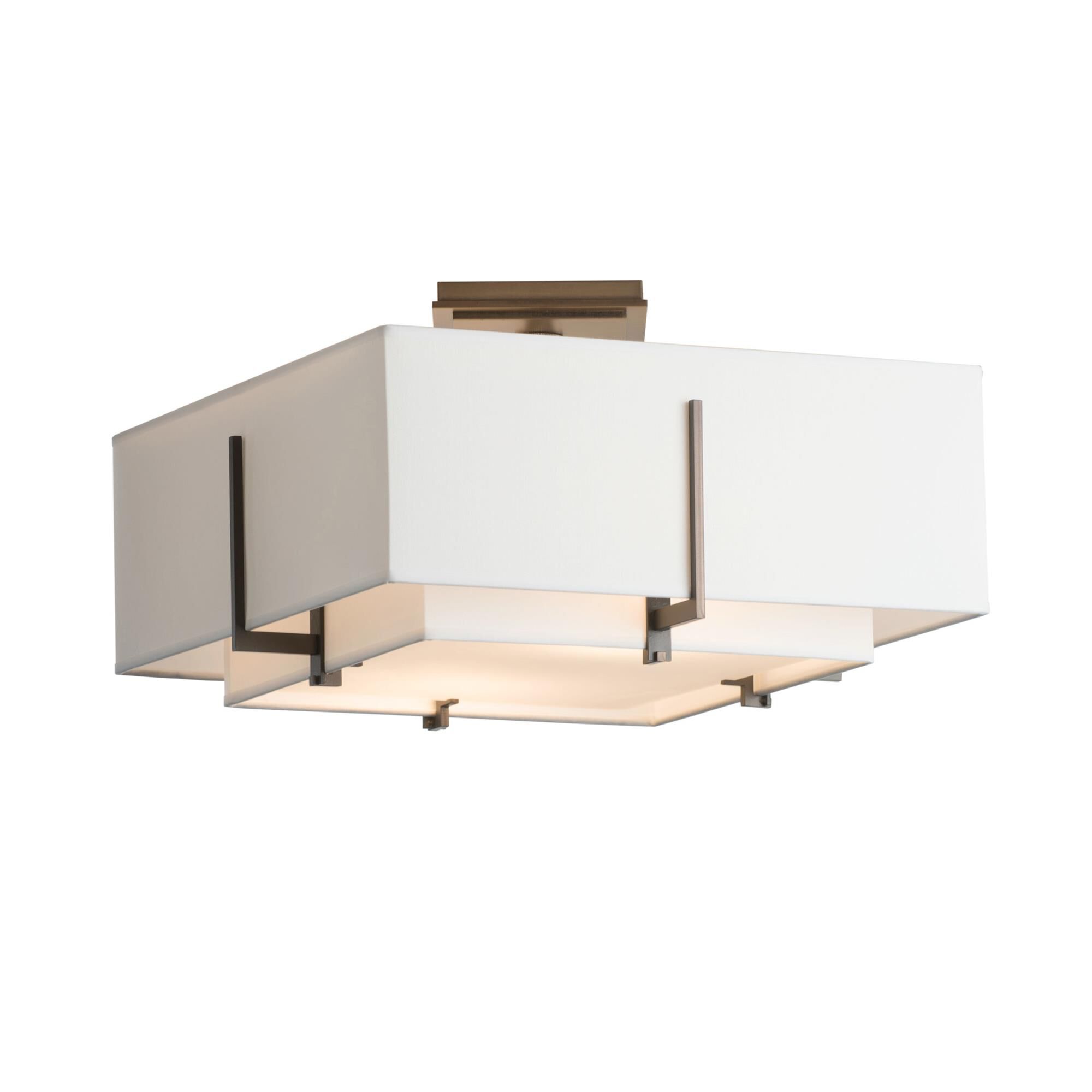 Exos 16 Inch 2 Light Semi Flush Mount by Hubbardton Forge