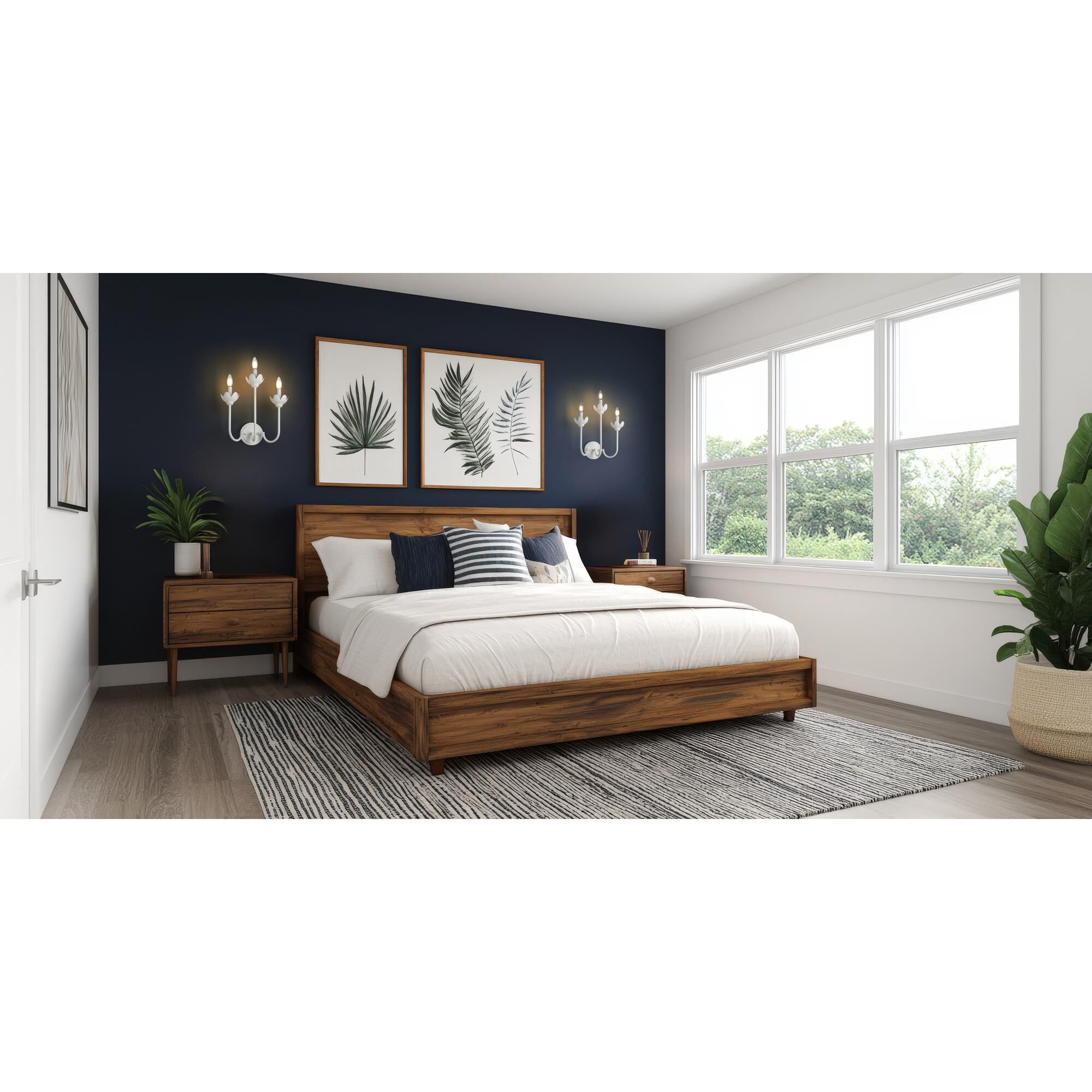 Shown in Textured White finish and Clear Ribbed glass and Clear Ribbed shade