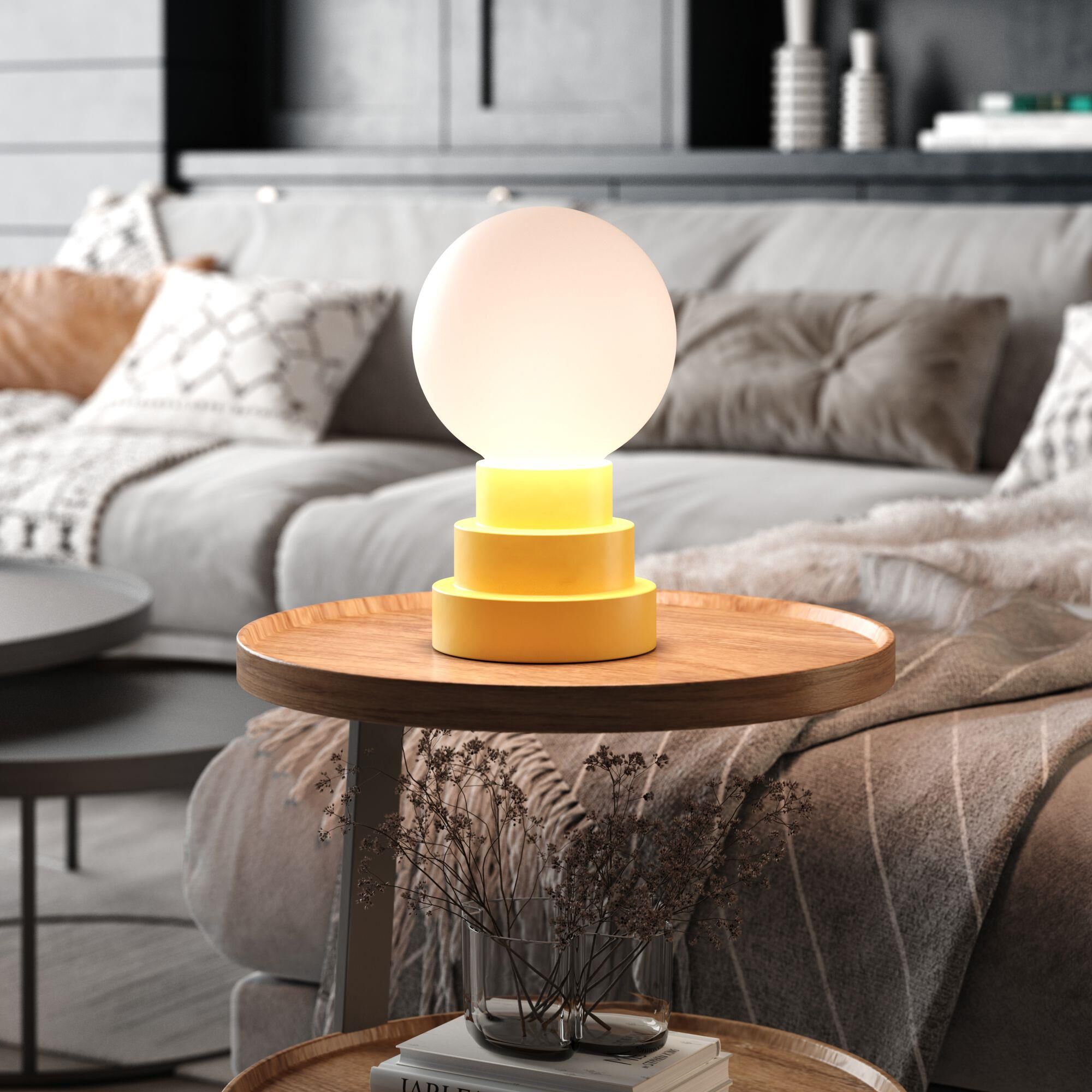Kibun Globe 14 Inch Table Lamp by Bulbrite
