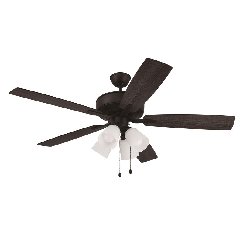 Pro Plus 52 Inch Ceiling Fan with Light Kit by Craftmade