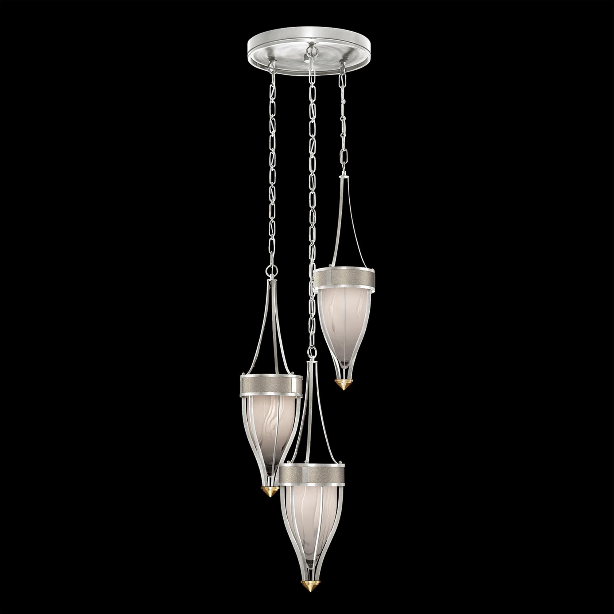 Shown in Silver Leaf and Brass  finish and Coco accent