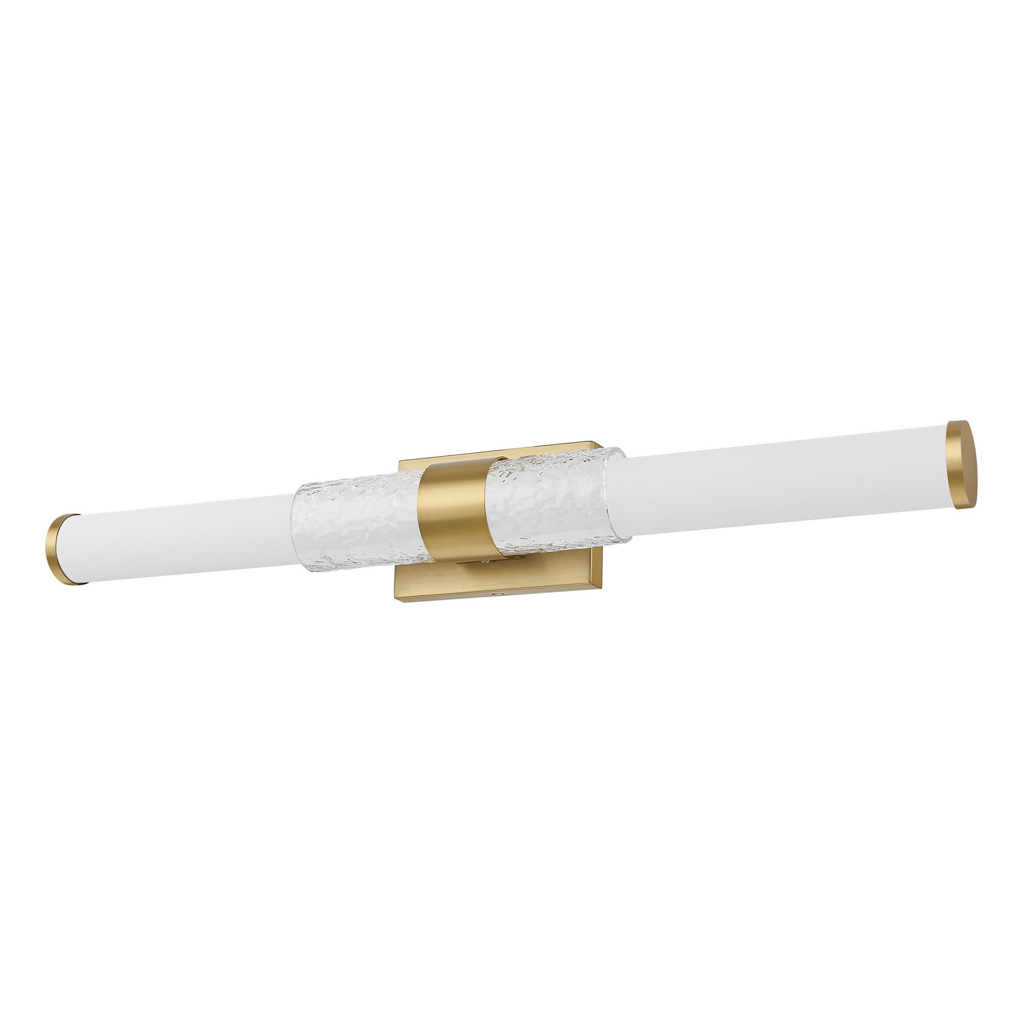 Shown in Modern Gold finish and Matte Opal glass and Matte Opal shade