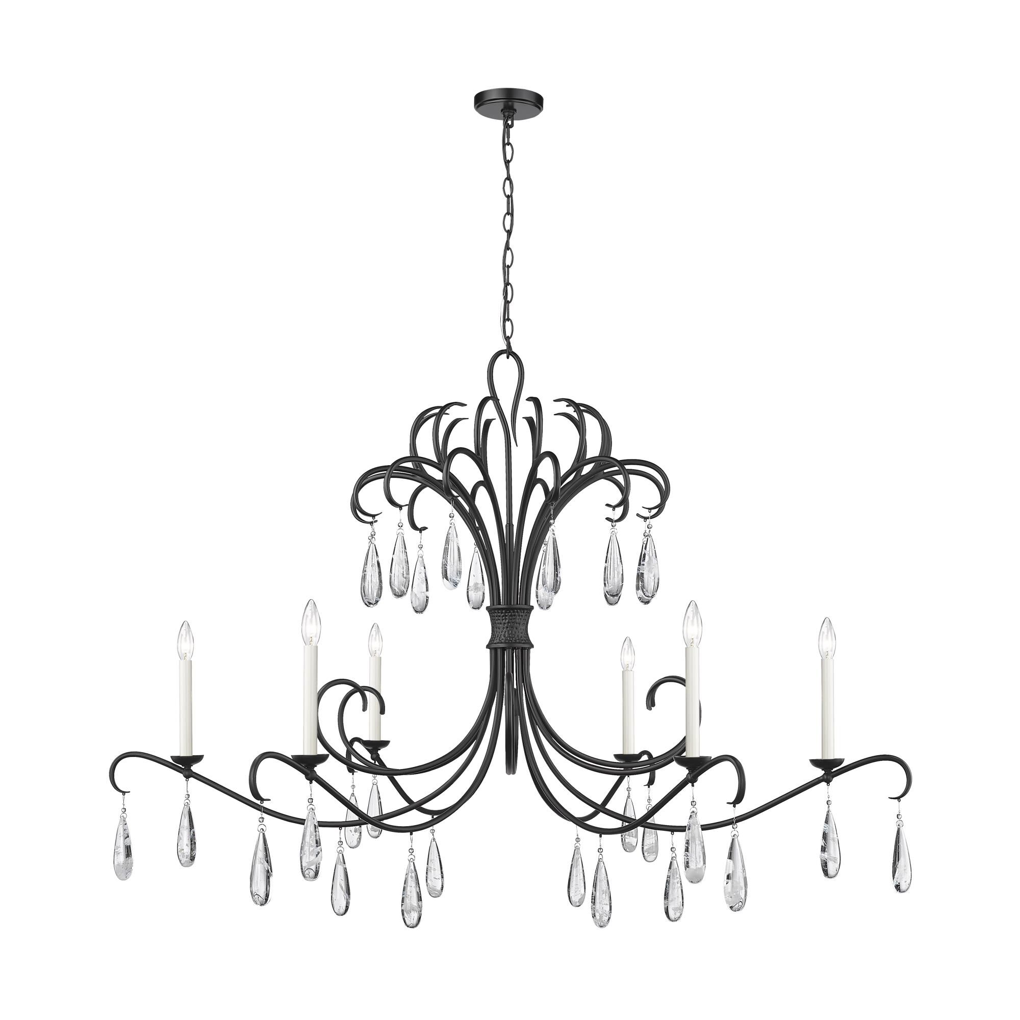 Amara 58 Inch 6 Light Chandelier by Z-Lite
