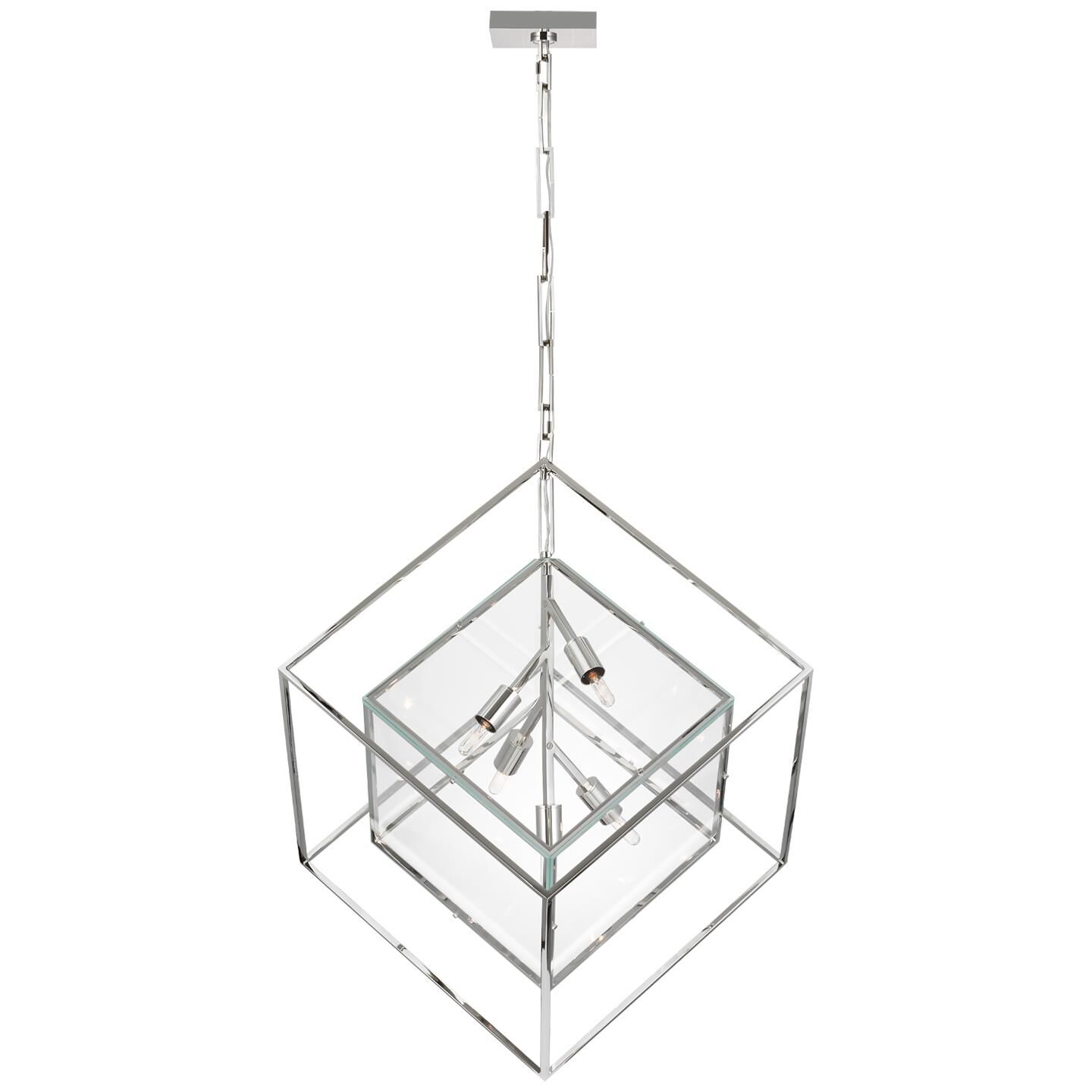 Kelly Wearstler Cubed 28 Inch LED Large Pendant by Visual Comfort Signature Collection