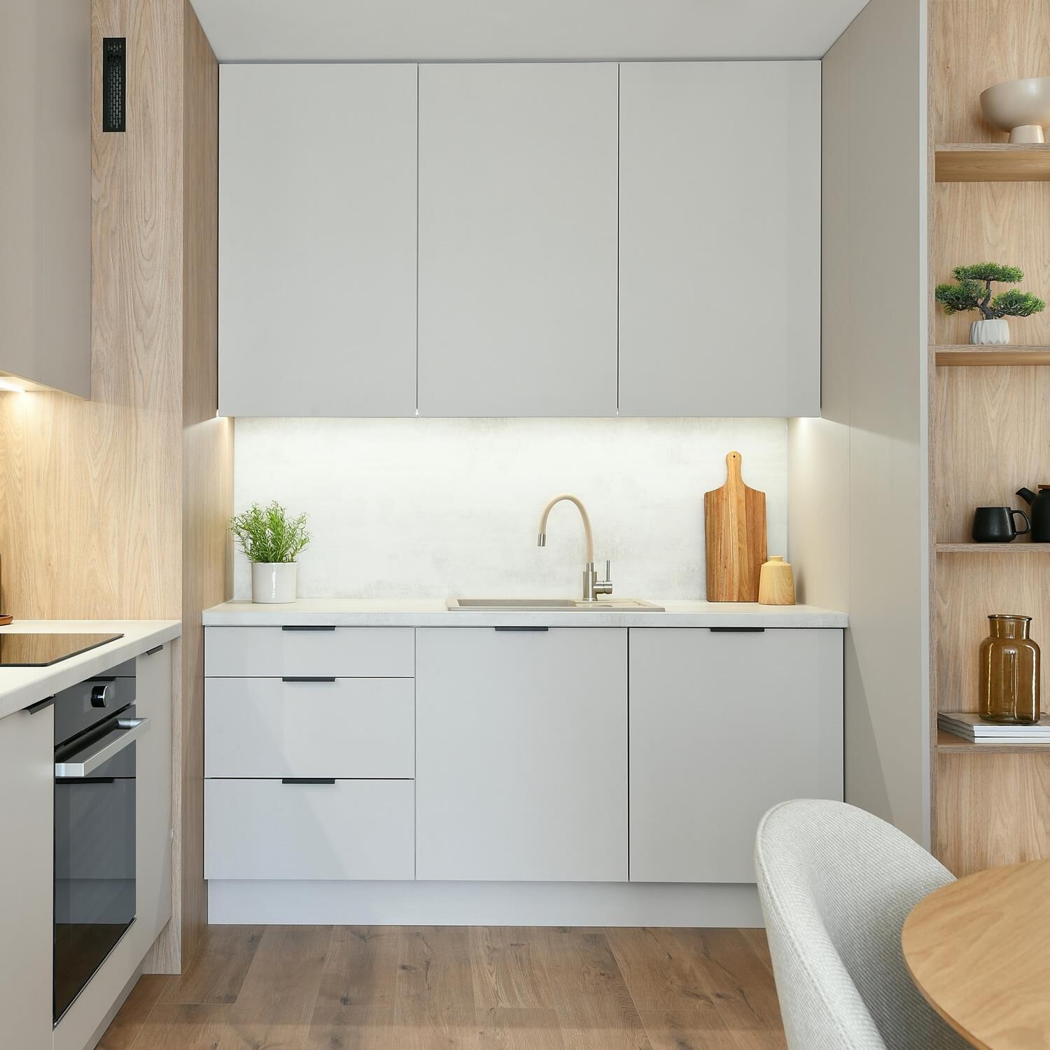 Shown in White finish and White shade