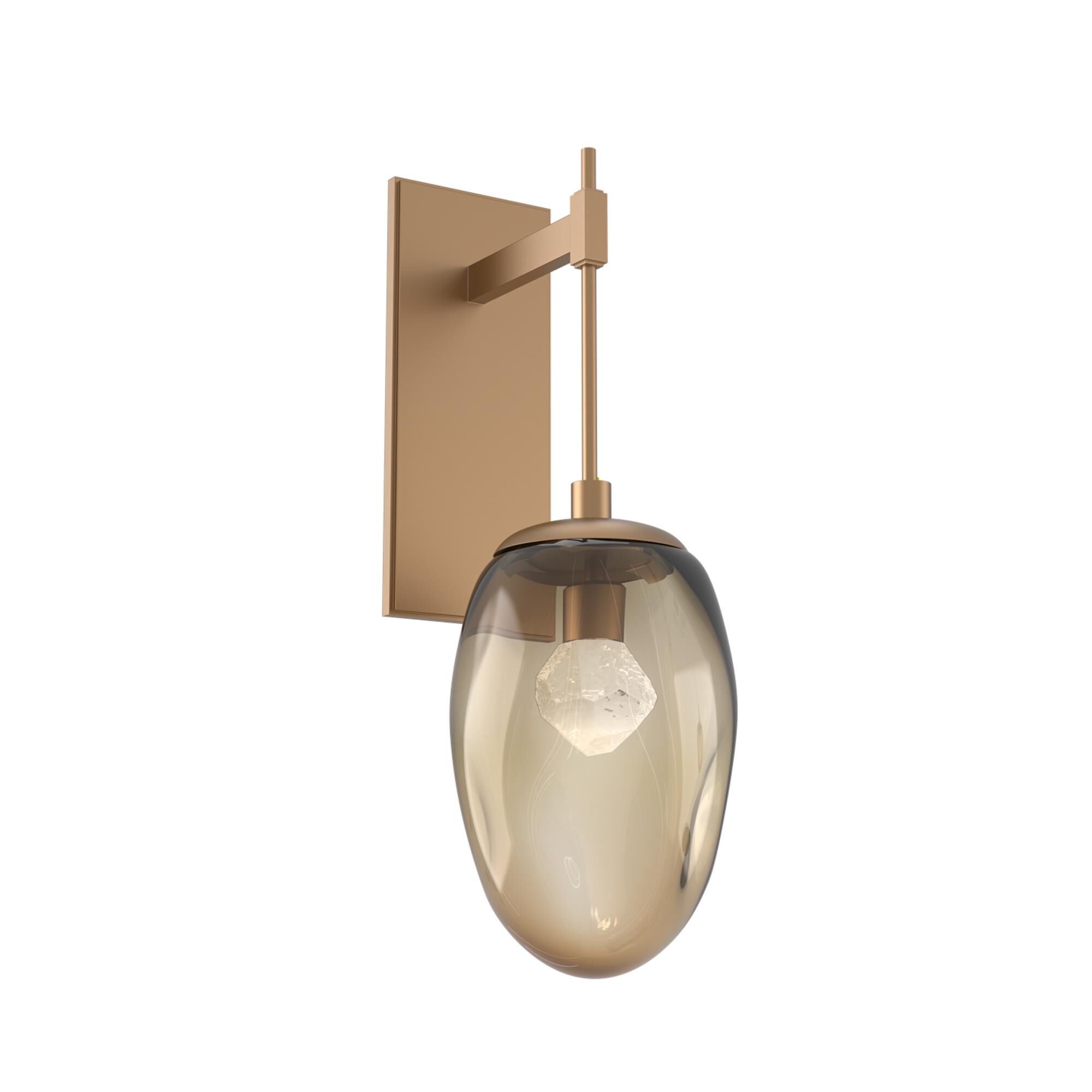 Shown in Novel Brass finish and Zircon Inner And Bronze Outer glass
