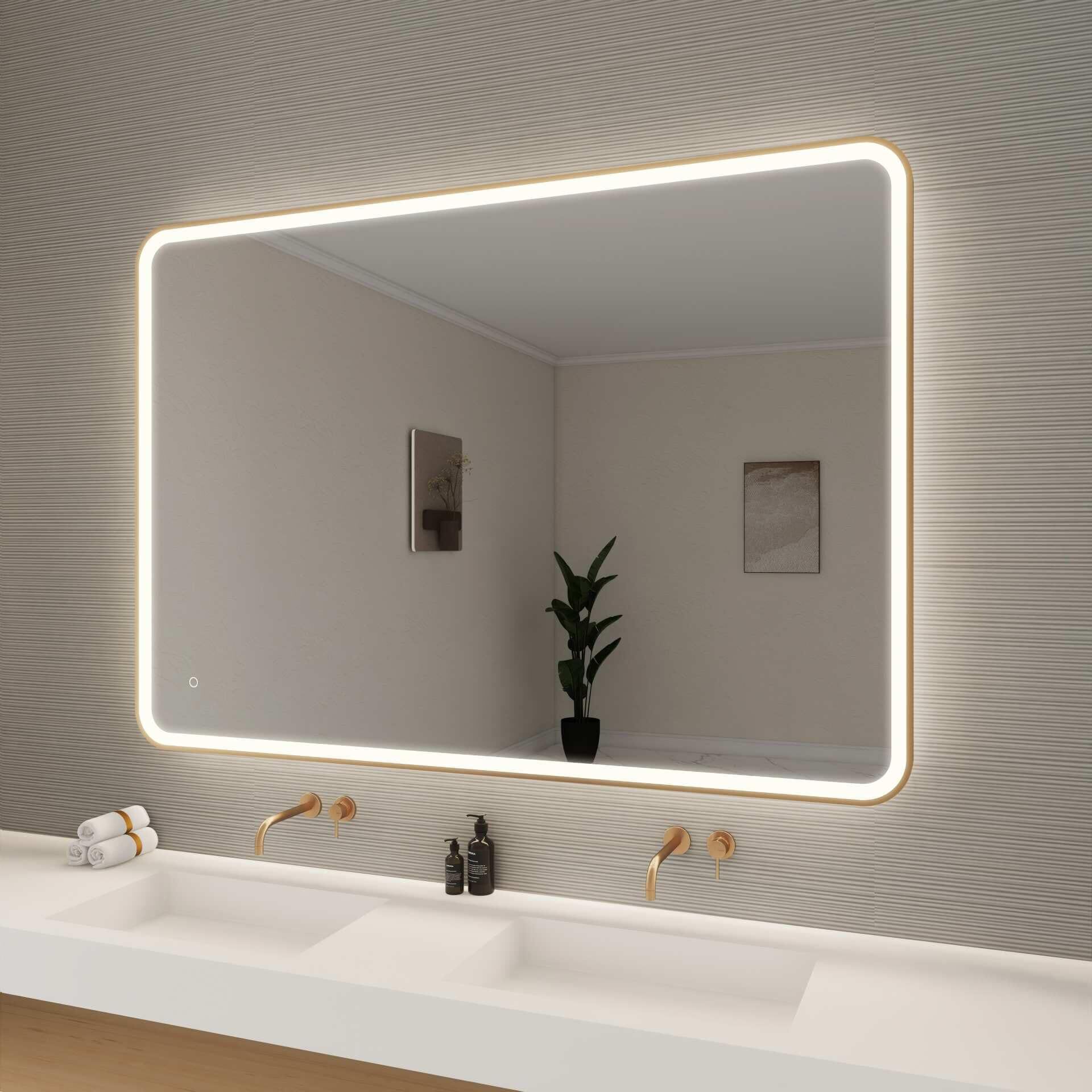 Harmoni 60 Inch Round LED Lighted Mirror by Elegant Decor