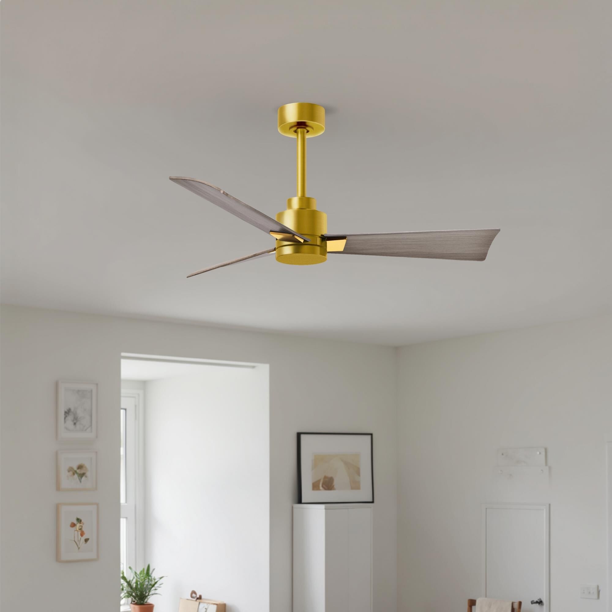 Shown in Brushed Brass finish