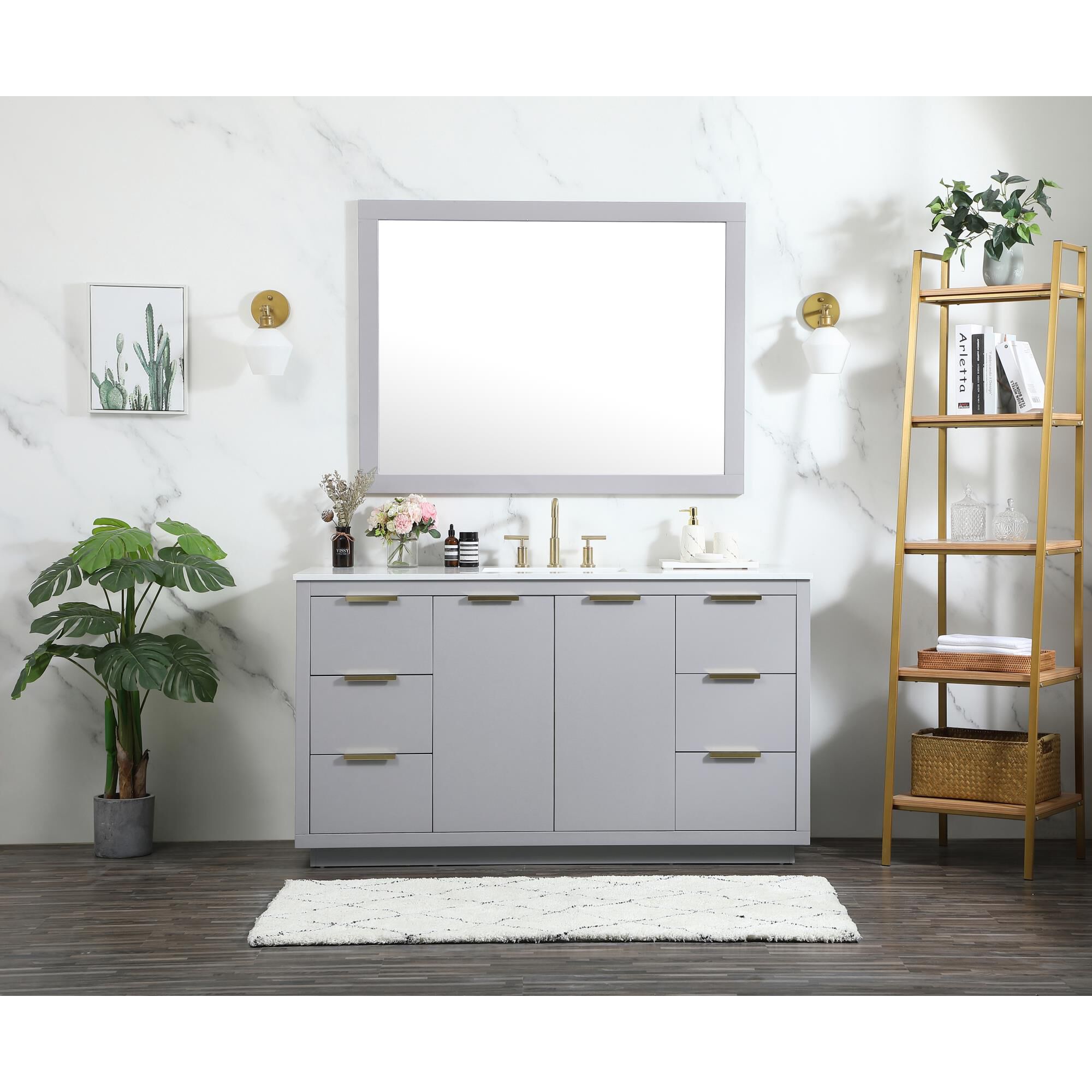 Blake 60 Inch Bath Vanity by Elegant Decor