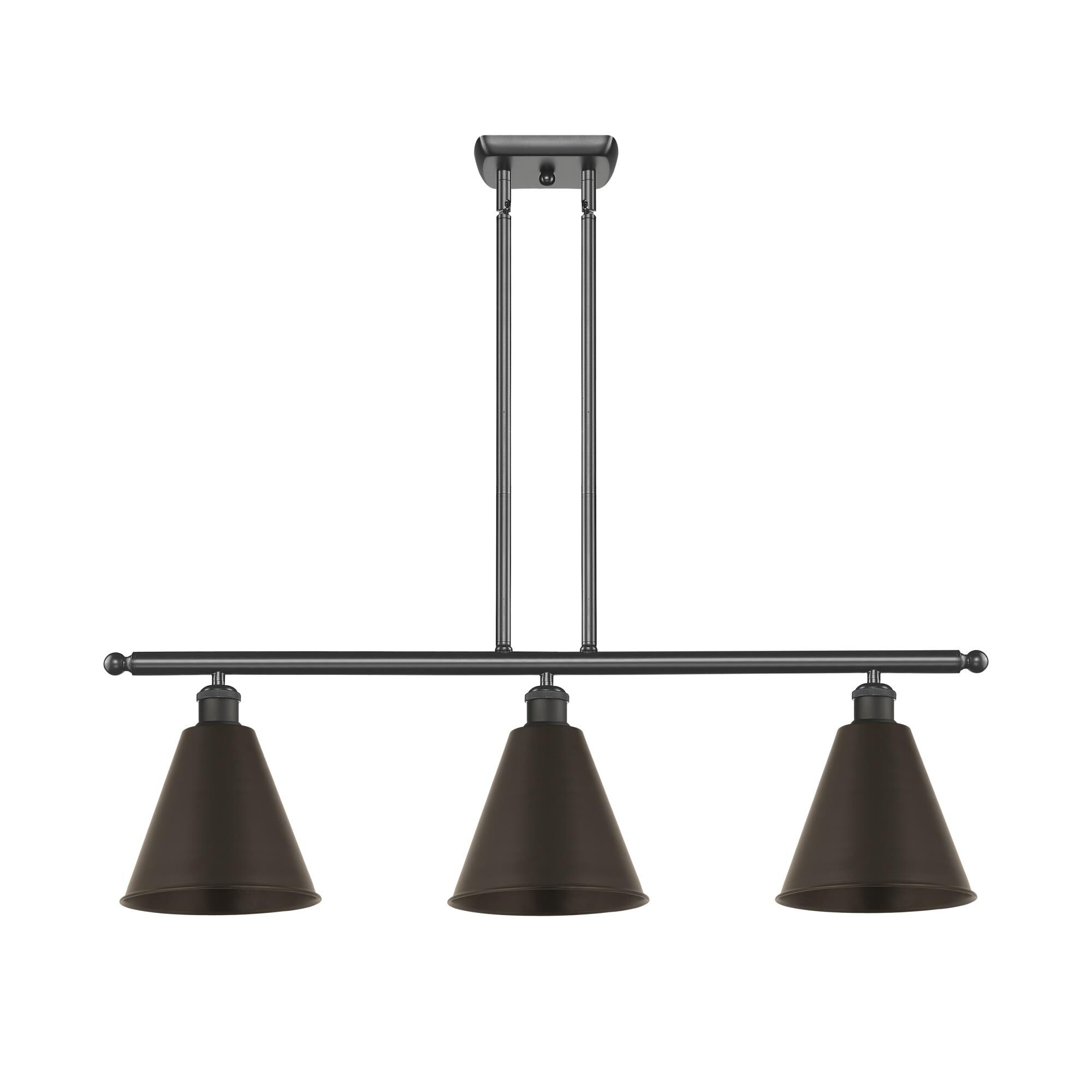 Shown in Oil Rubbed Bronze finish and Oil Rubbed Bronze Ballston Cone shade
