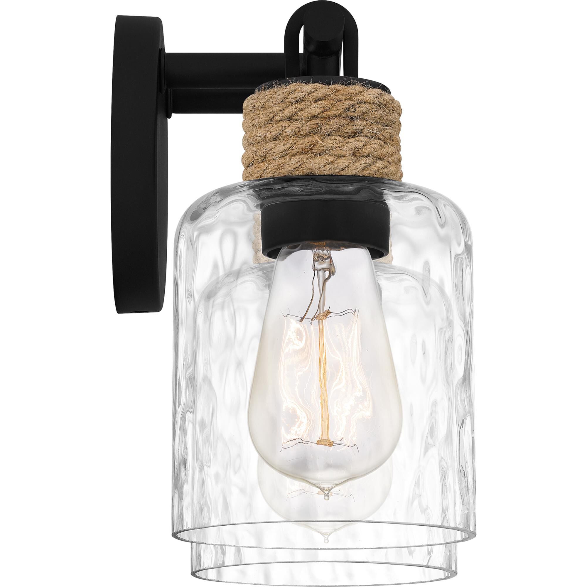 Shown in Matte Black finish and Clear Water glass