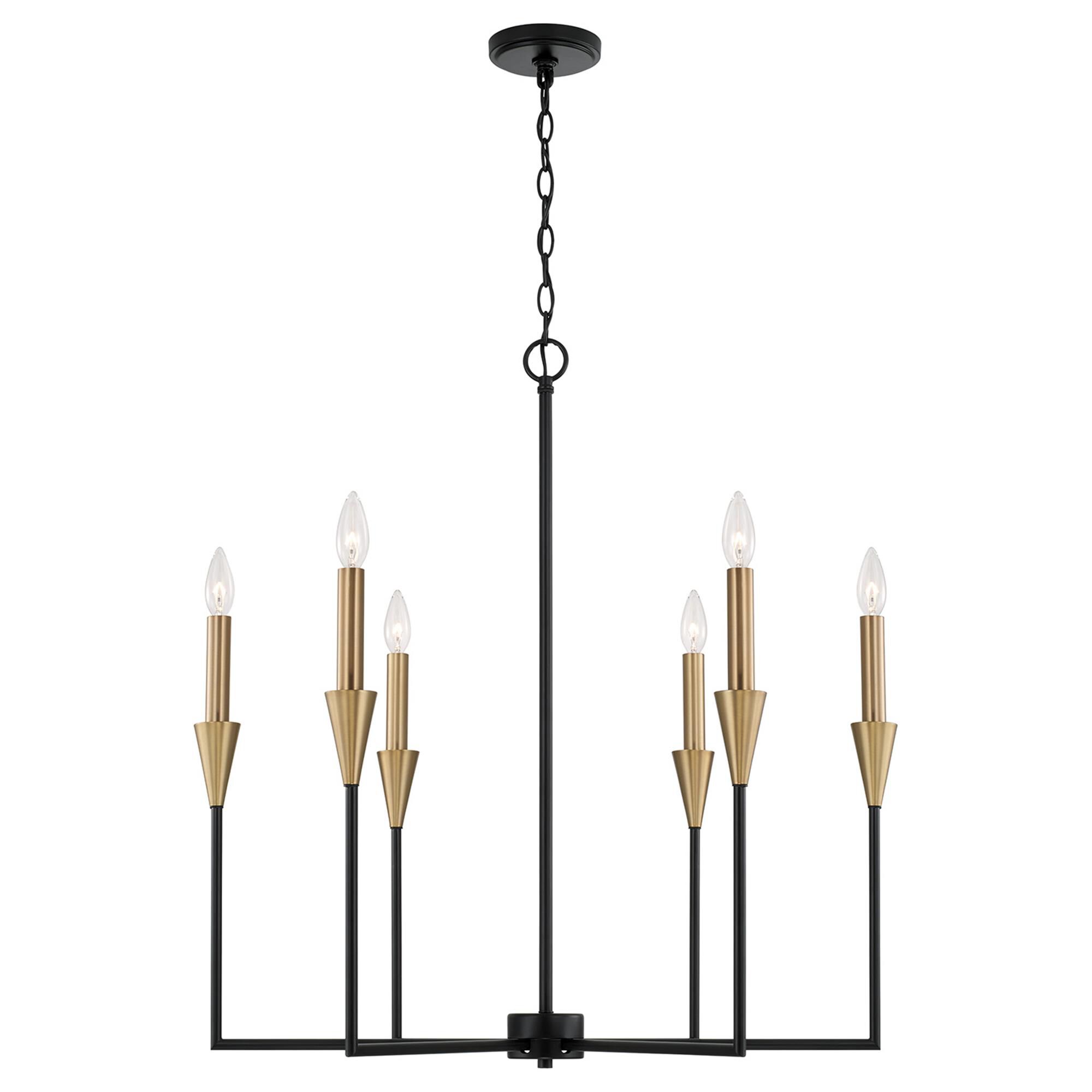 Shown in Aged Brass And Black finish