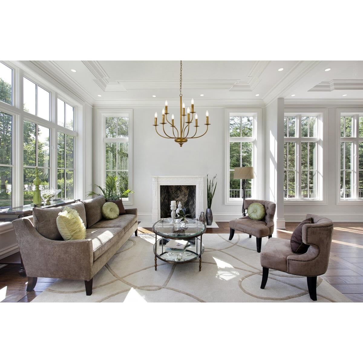 Shown in Brass finish