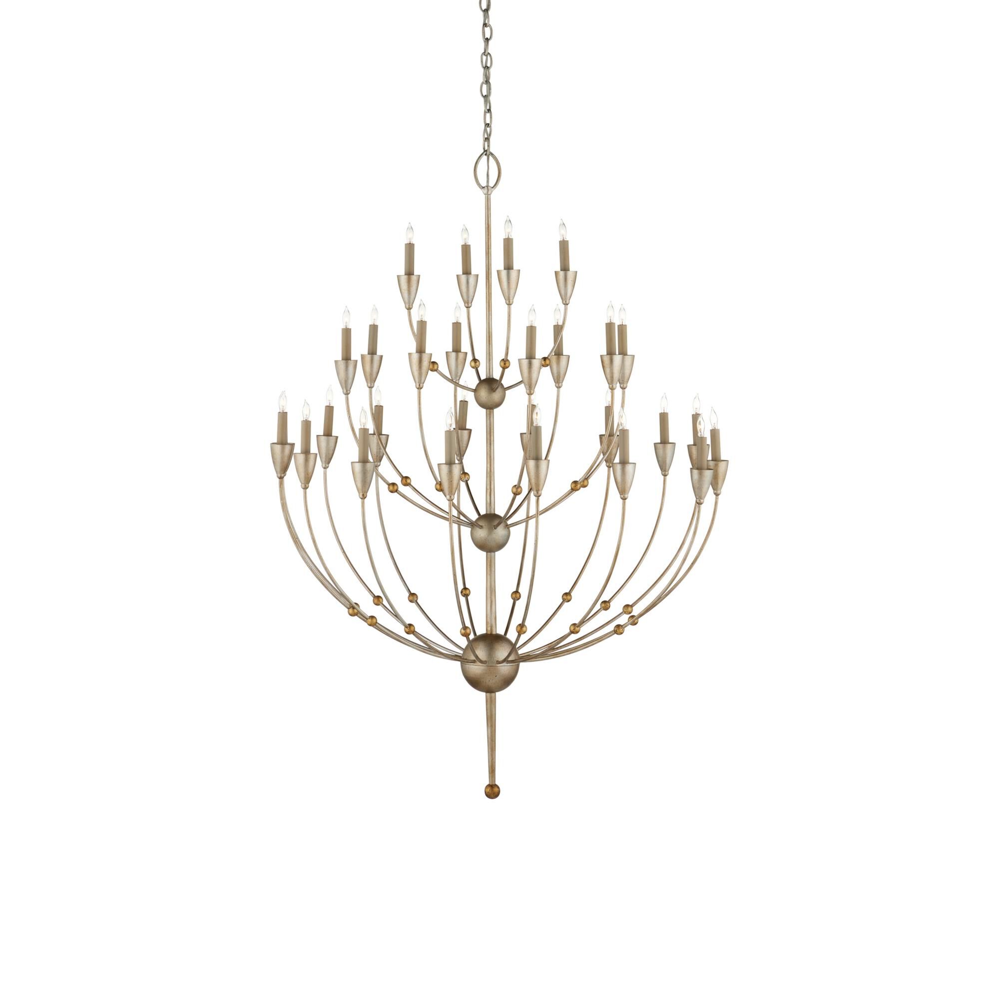 Paradox 42 Inch 28 Light Chandelier by Currey and Company