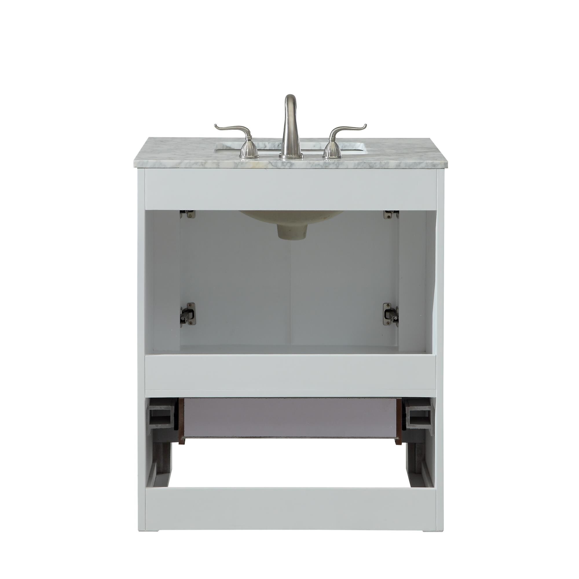 Shown in White finish