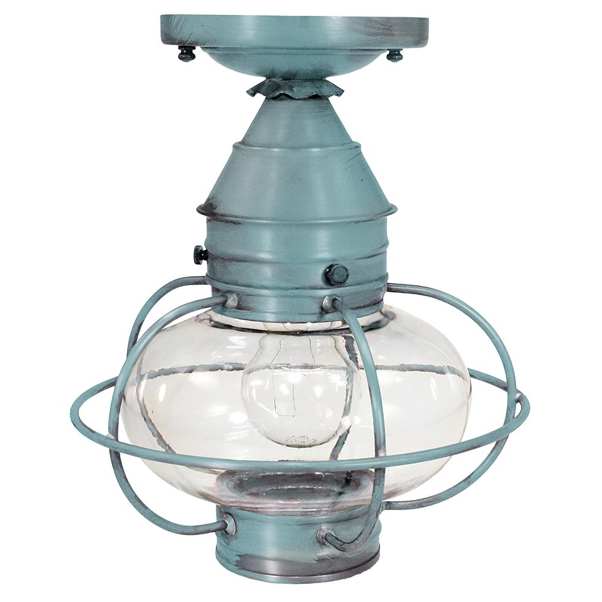Onion 9 Inch Outdoor Flush Mount,