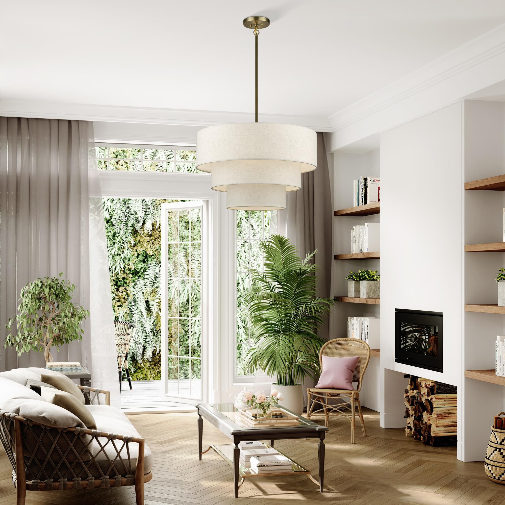 Manorwood 28 Inch Large Pendant by Livex Lighting