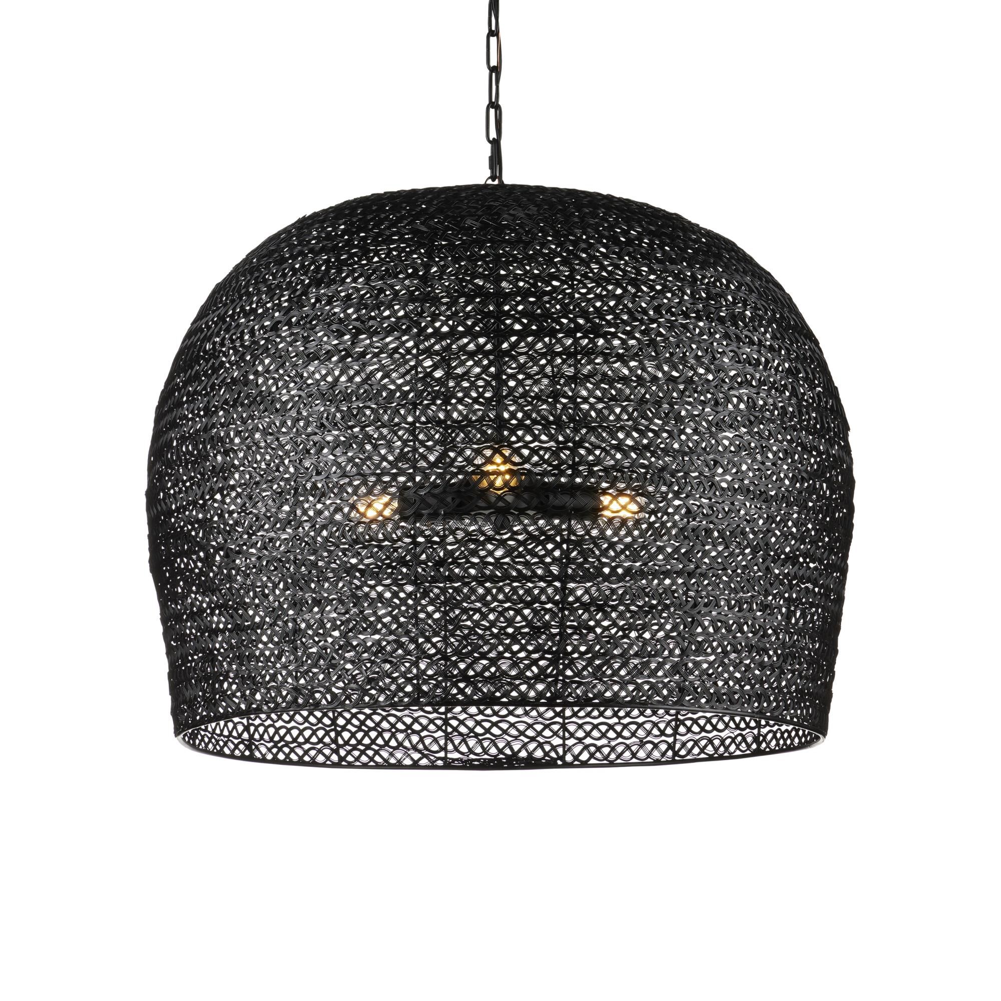 Piero 31 Inch 3 Light Chandelier by Currey and Company
