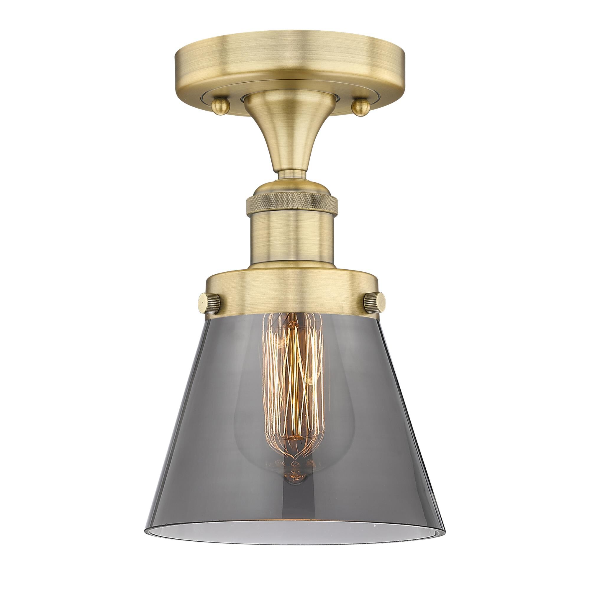 Bruno Marashlian Cone 6 Inch 1 Light Semi Flush Mount by Innovations Lighting