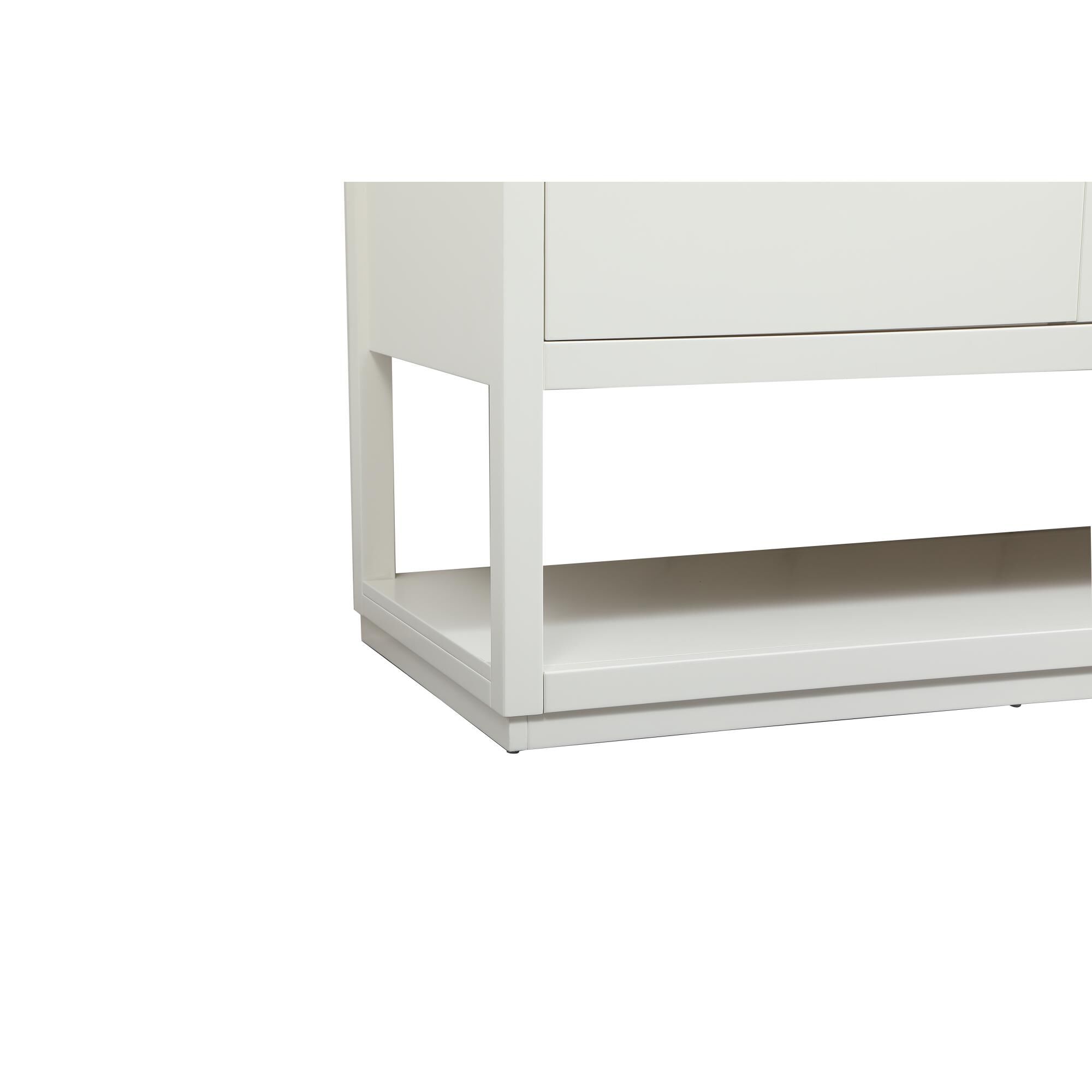 Shown in White finish